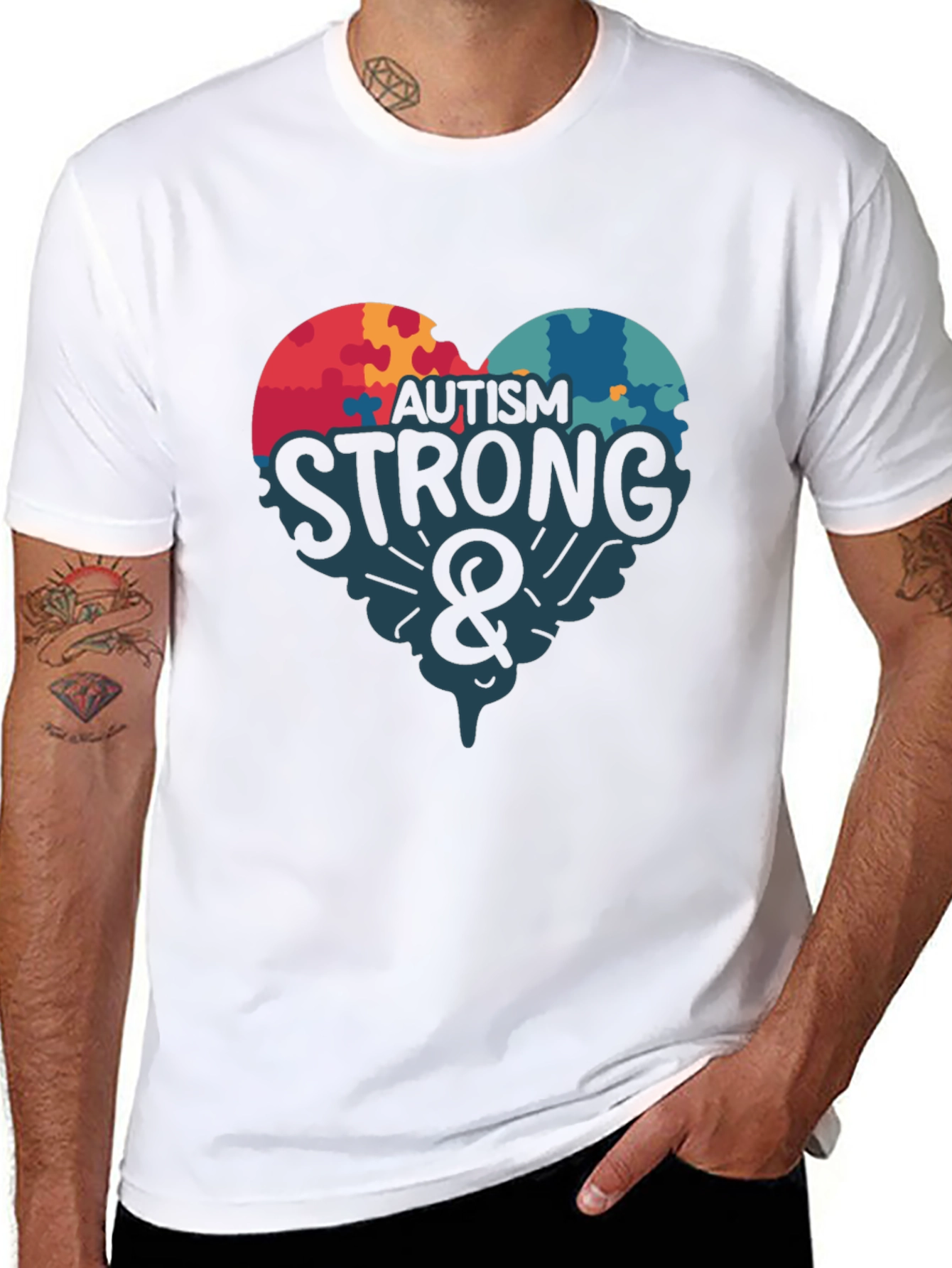 Autism Strong Graphic T-Shirt