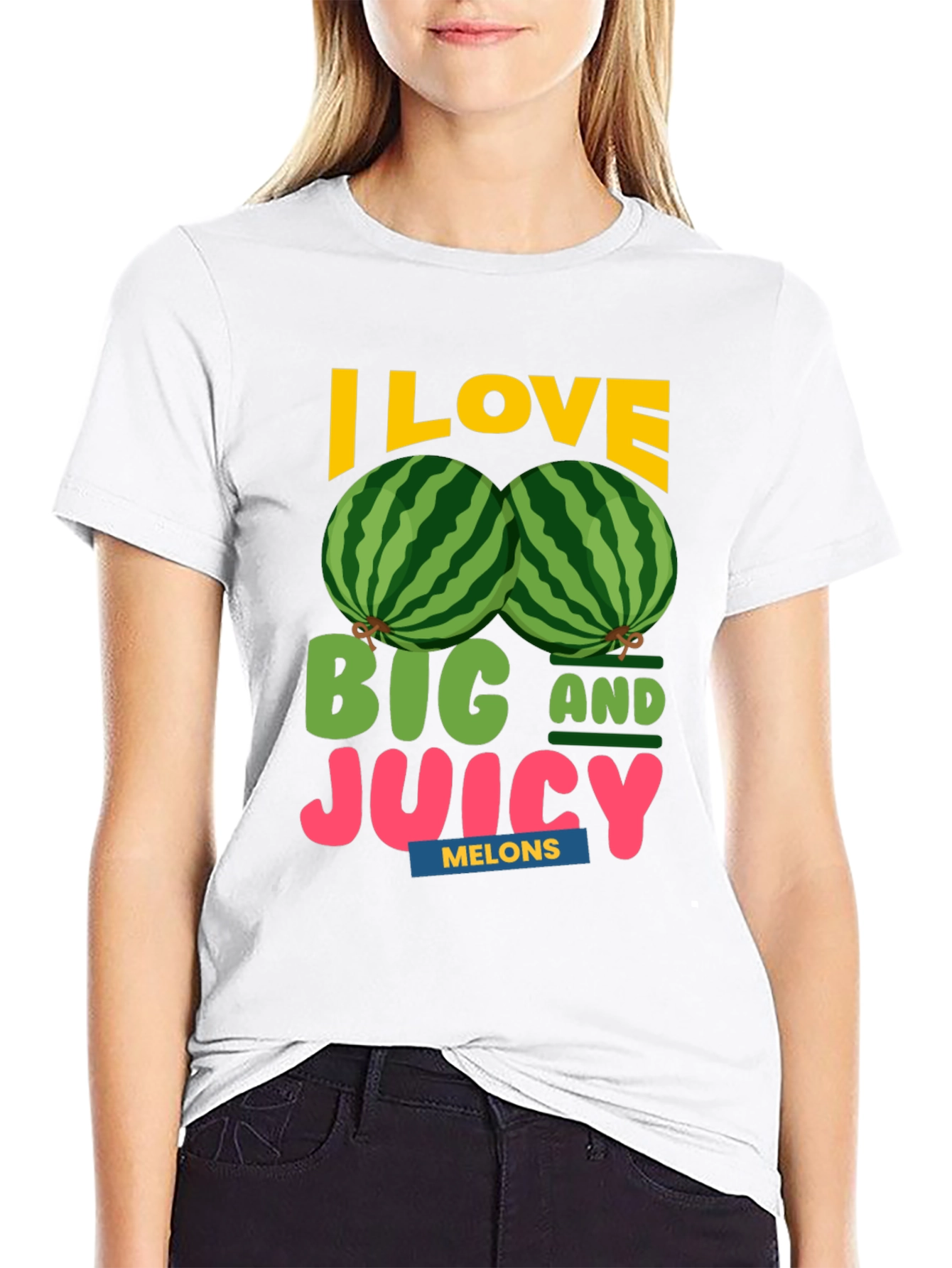 I Love Big and Juicy Melons Graphic Tee