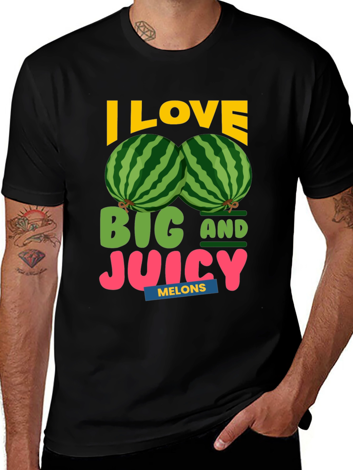 I Love Big and Juicy Melons Graphic Tee