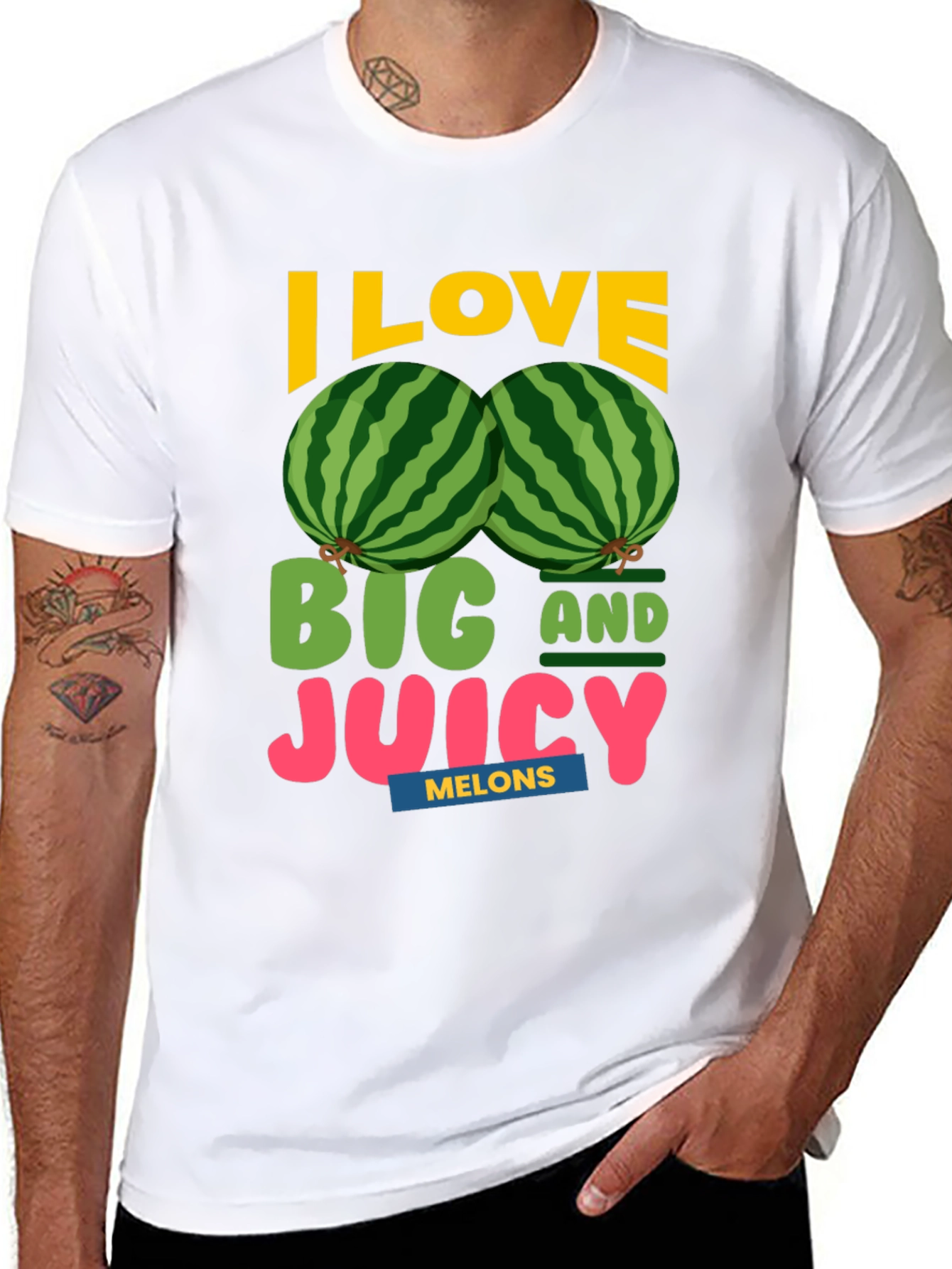 I Love Big and Juicy Melons Graphic Tee