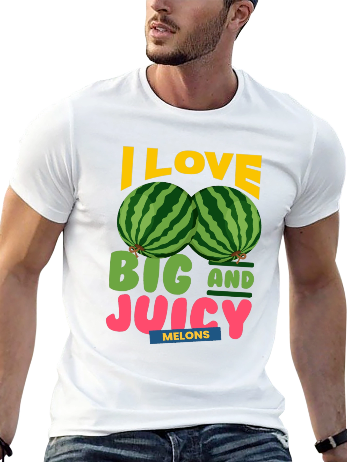 I Love Big and Juicy Melons Graphic Tee
