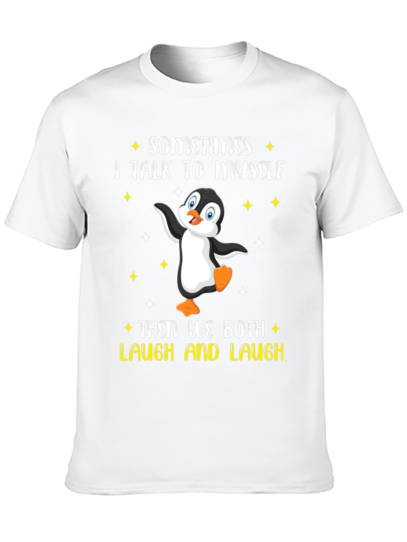 Penguin Laugh Tee - Funny Humor Graphic T-Shirt