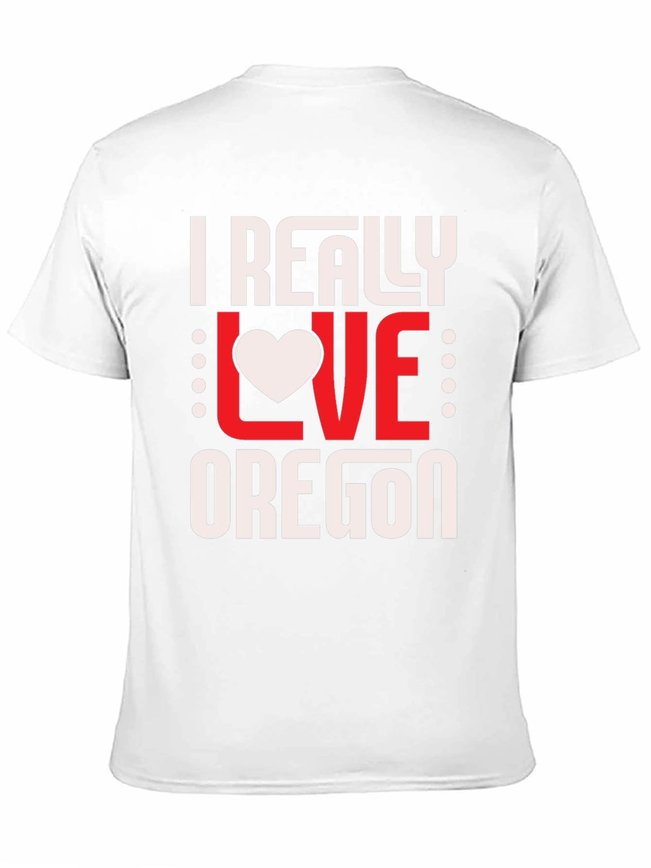 I Really Love Oregon Graphic Tee - Black