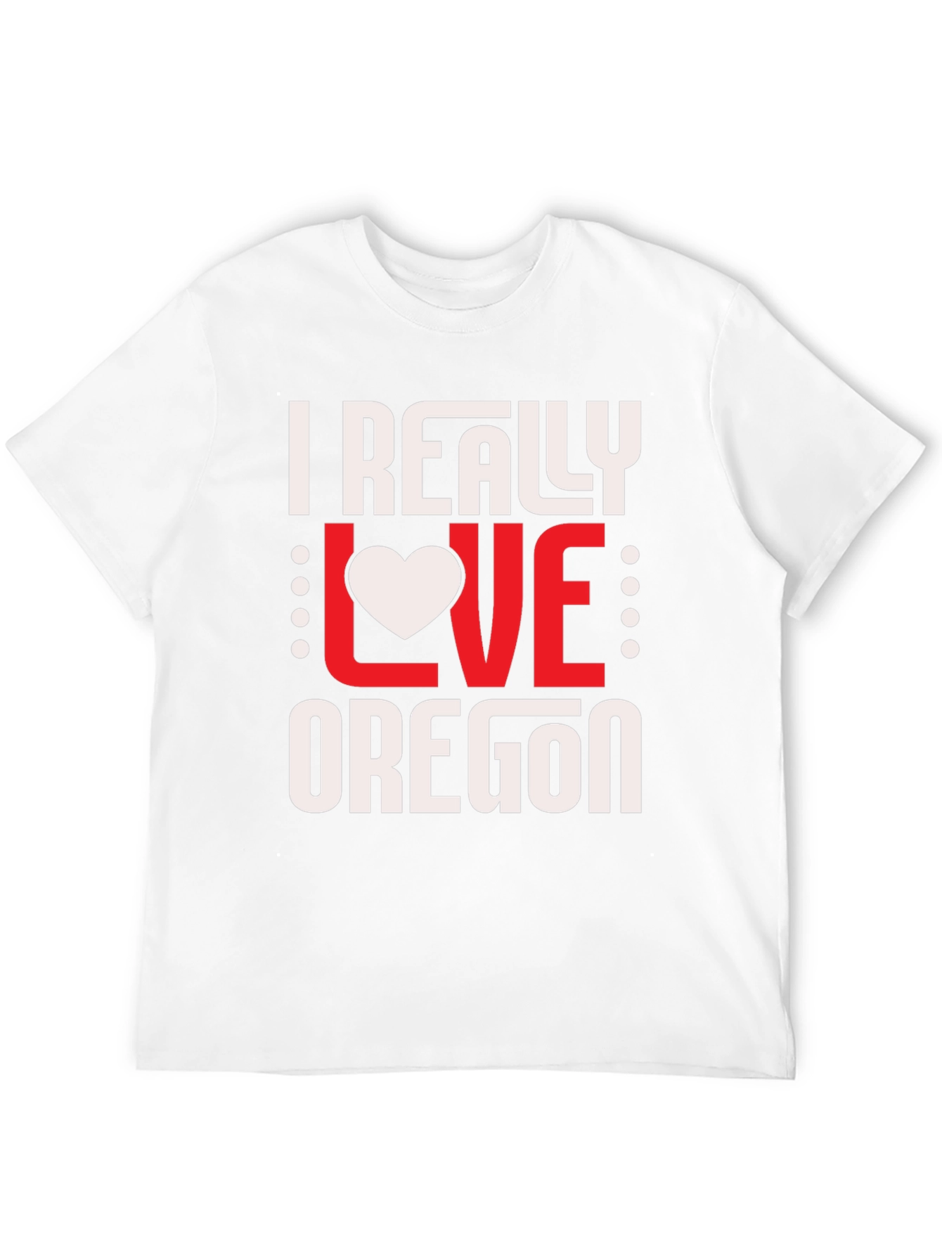 I Really Love Oregon Graphic Tee - Black