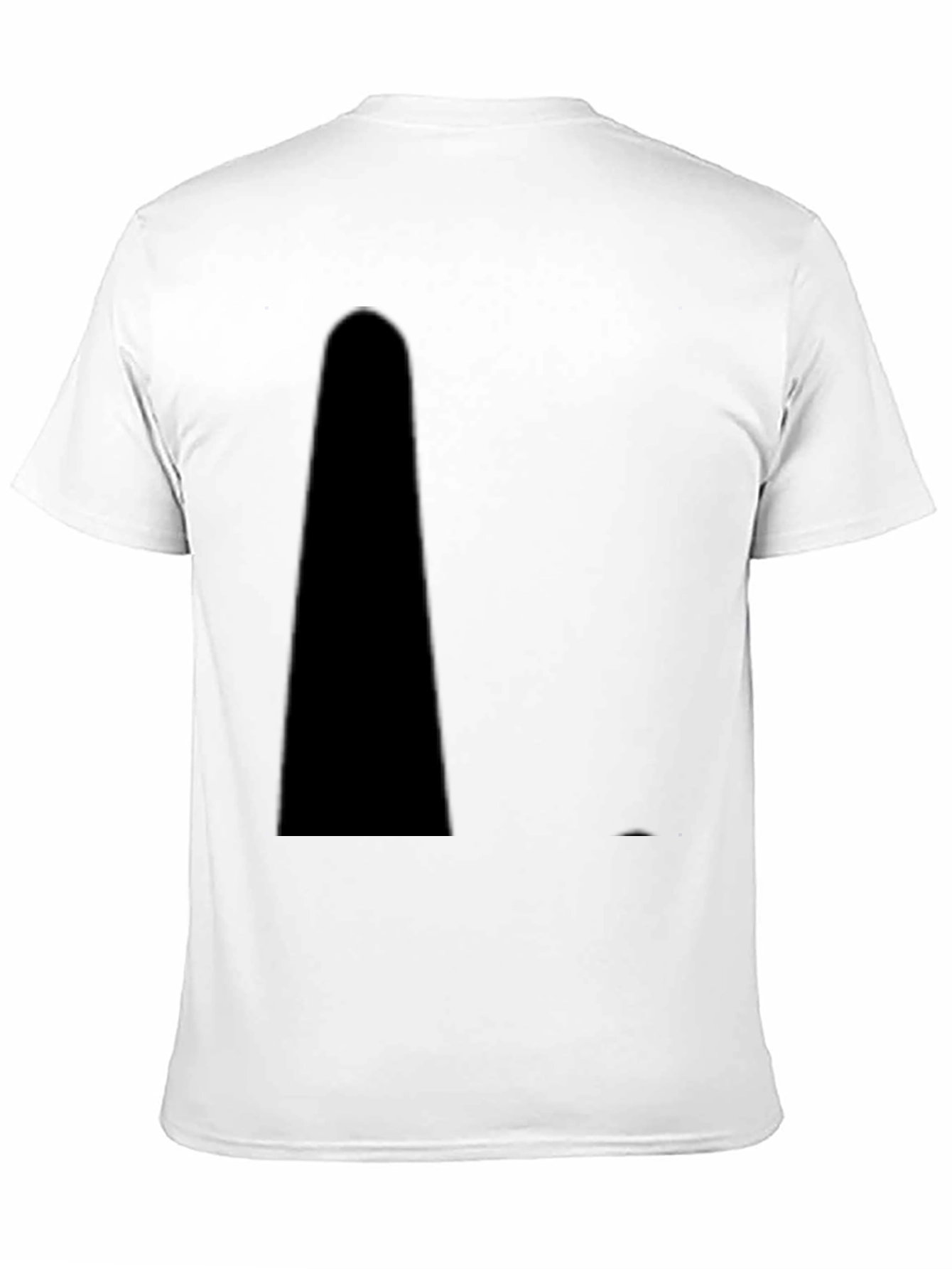 Mens Solid Black Casual T-Shirt