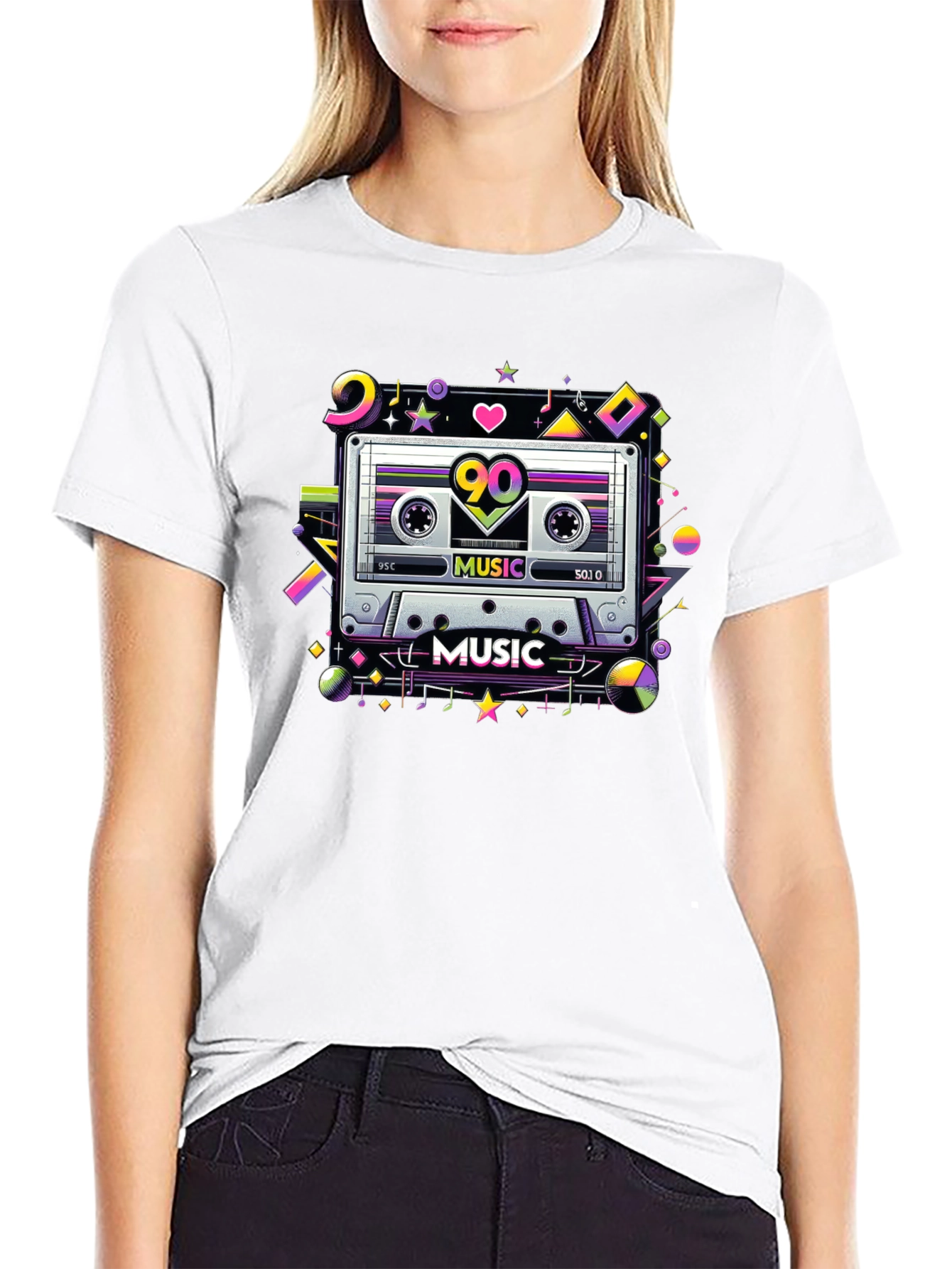 90s Cassette Tape Music Graphic T-Shirt