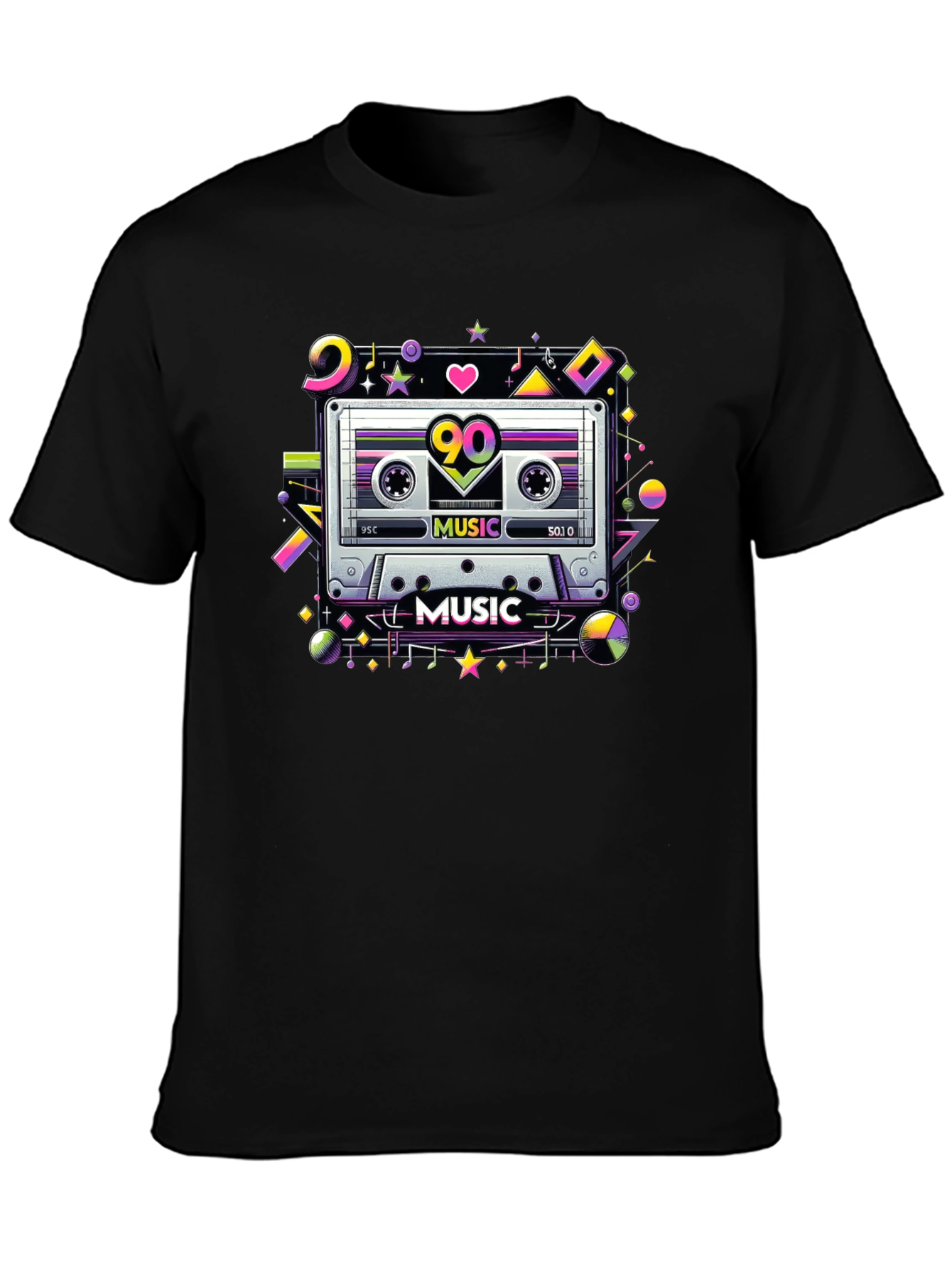 90s Cassette Tape Music Graphic T-Shirt