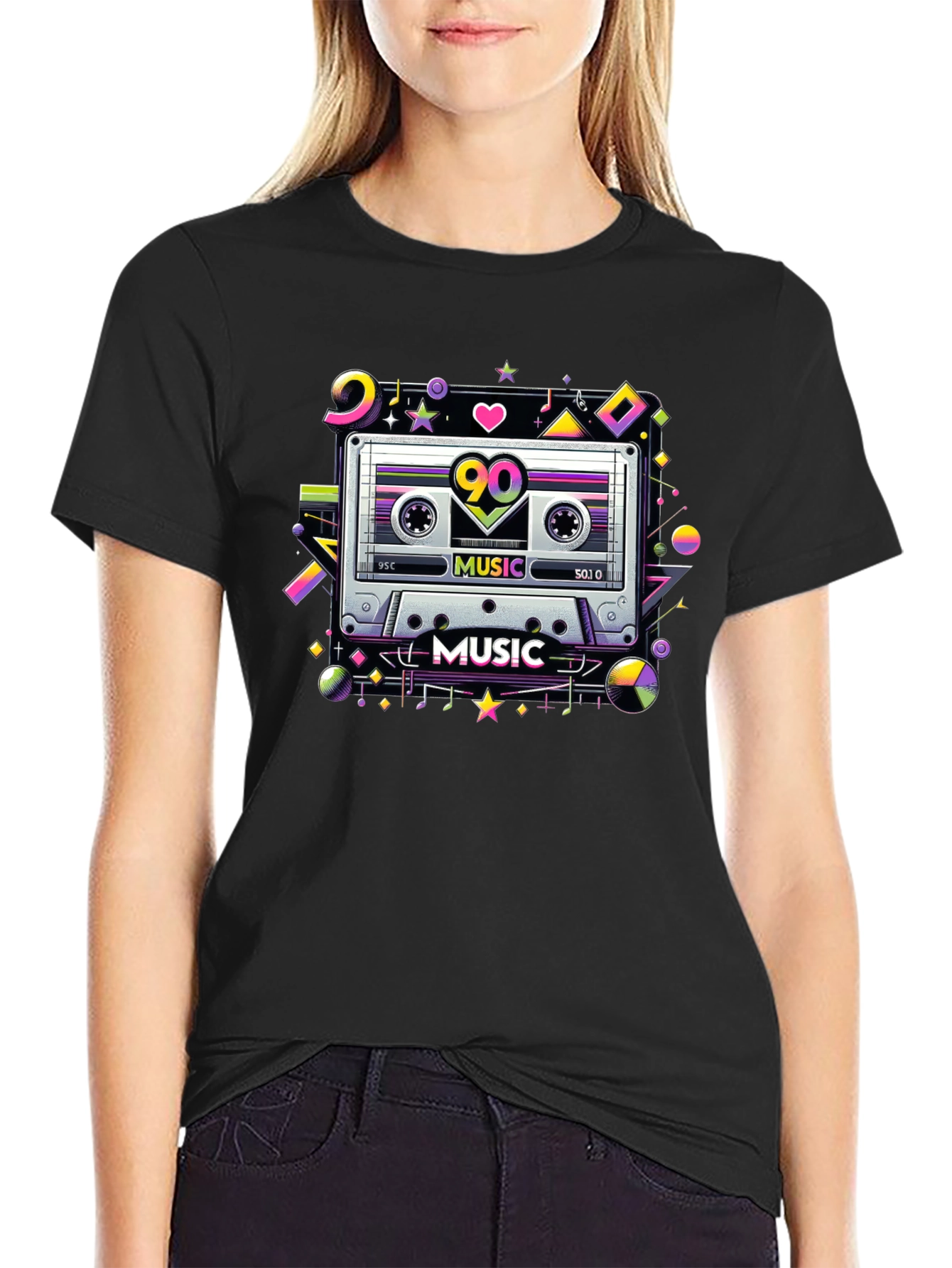 90s Cassette Tape Music Graphic T-Shirt