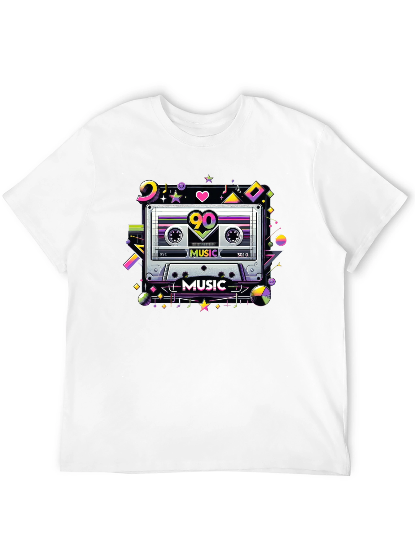 90s Cassette Tape Music Graphic T-Shirt