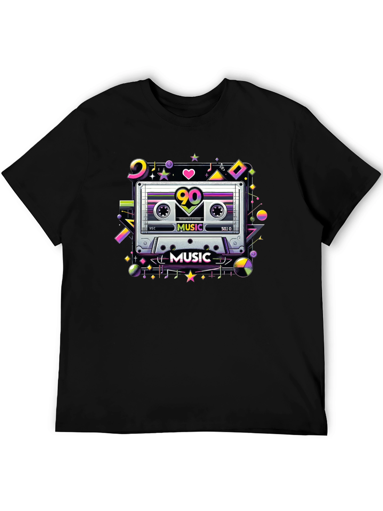 90s Cassette Tape Music Graphic T-Shirt