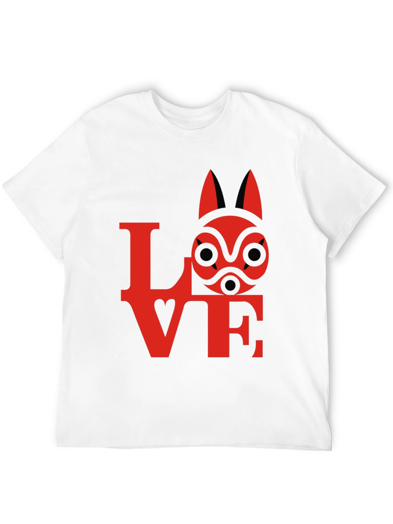 Love Princess Mononoke Kodama Spirit Mask T-Shirt
