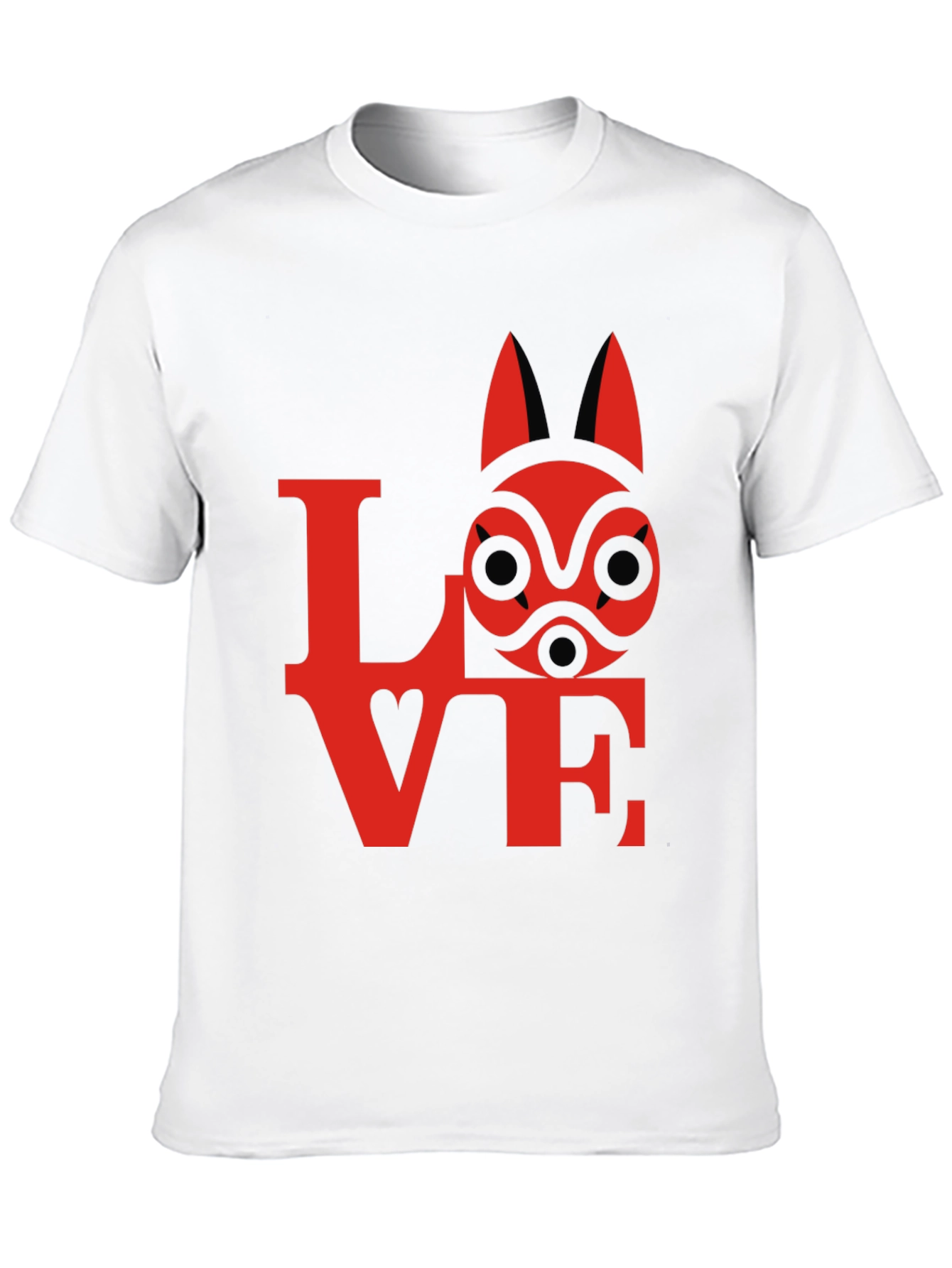 Love Princess Mononoke Kodama Spirit Mask T-Shirt