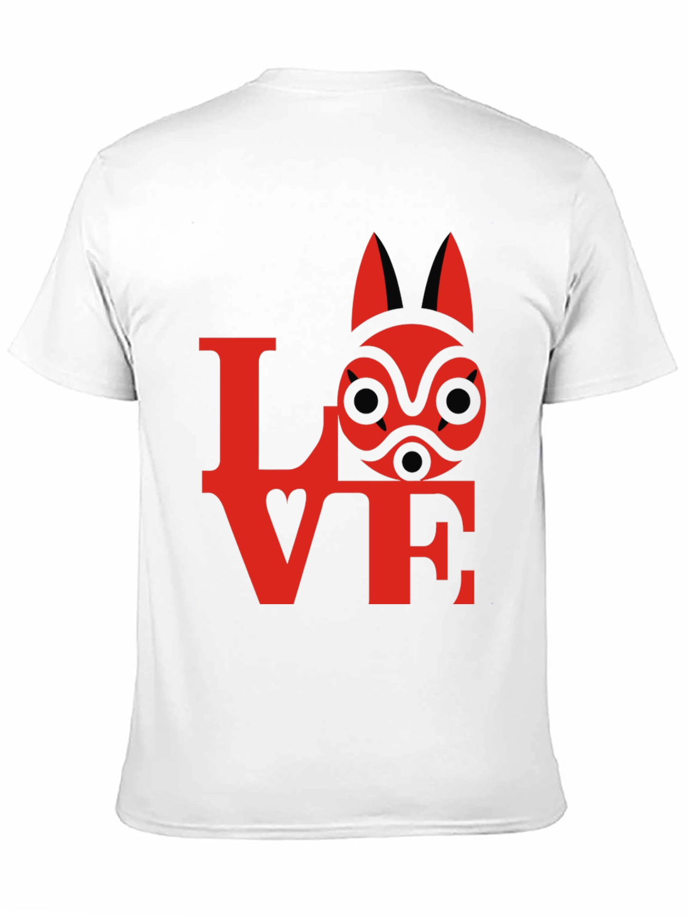 Love Princess Mononoke Kodama Spirit Mask T-Shirt