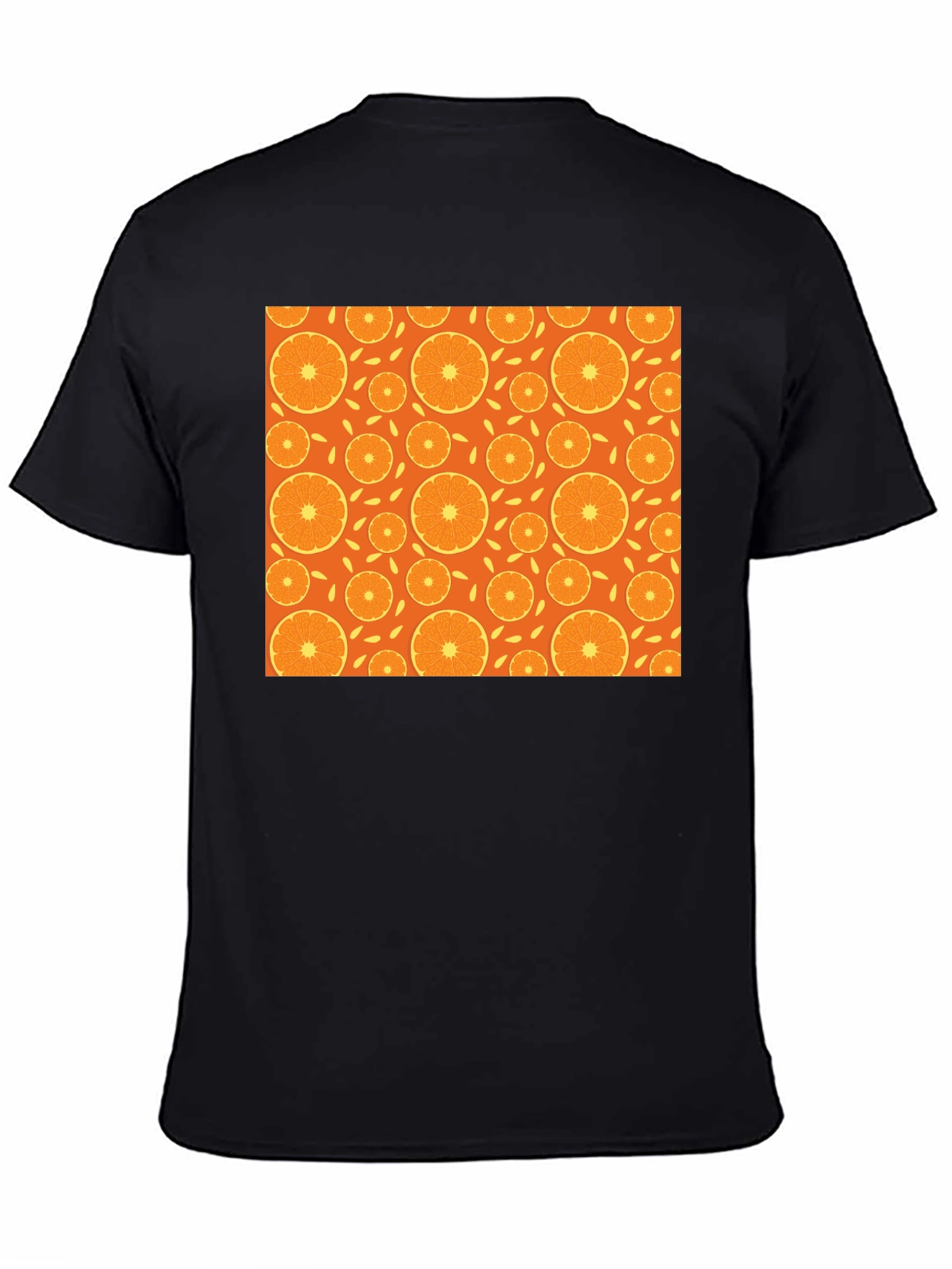 Orange Slice Pattern T-Shirt - Stylish Graphic Tee