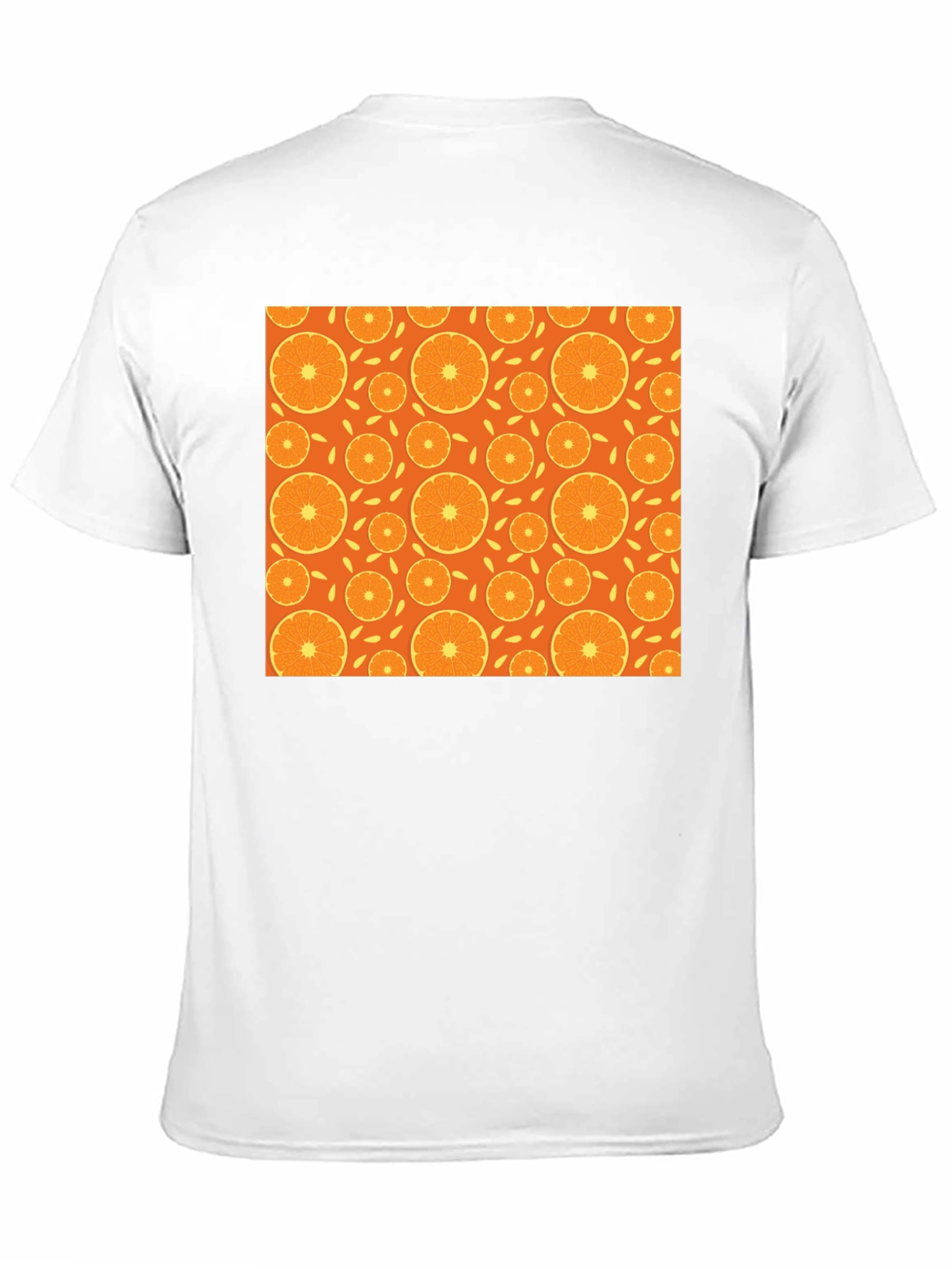 Orange Slice Pattern T-Shirt - Stylish Graphic Tee