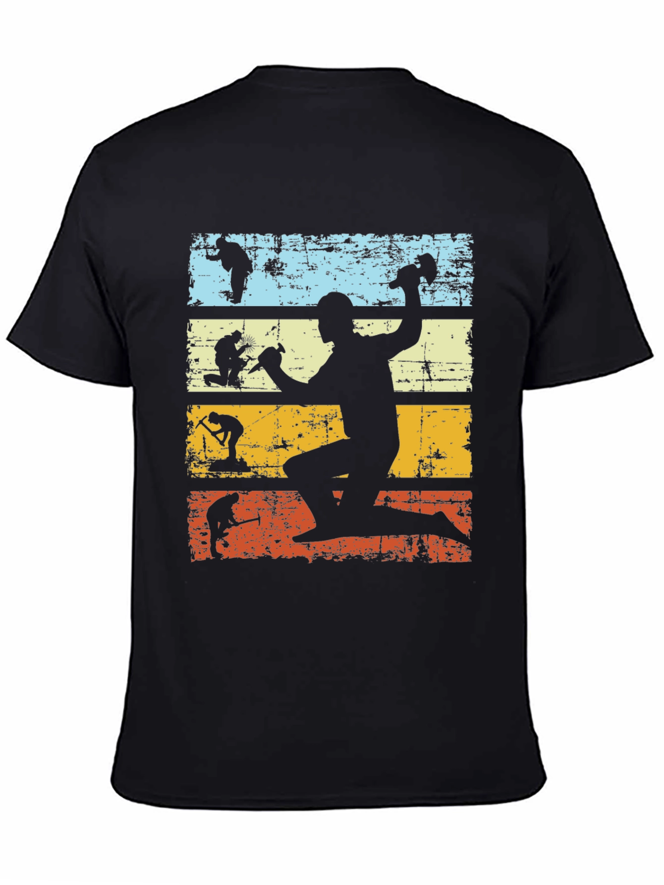 Retro Evolution Construction Worker Tee