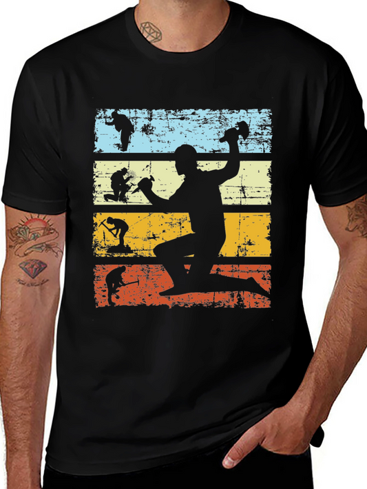 Retro Evolution Construction Worker Tee