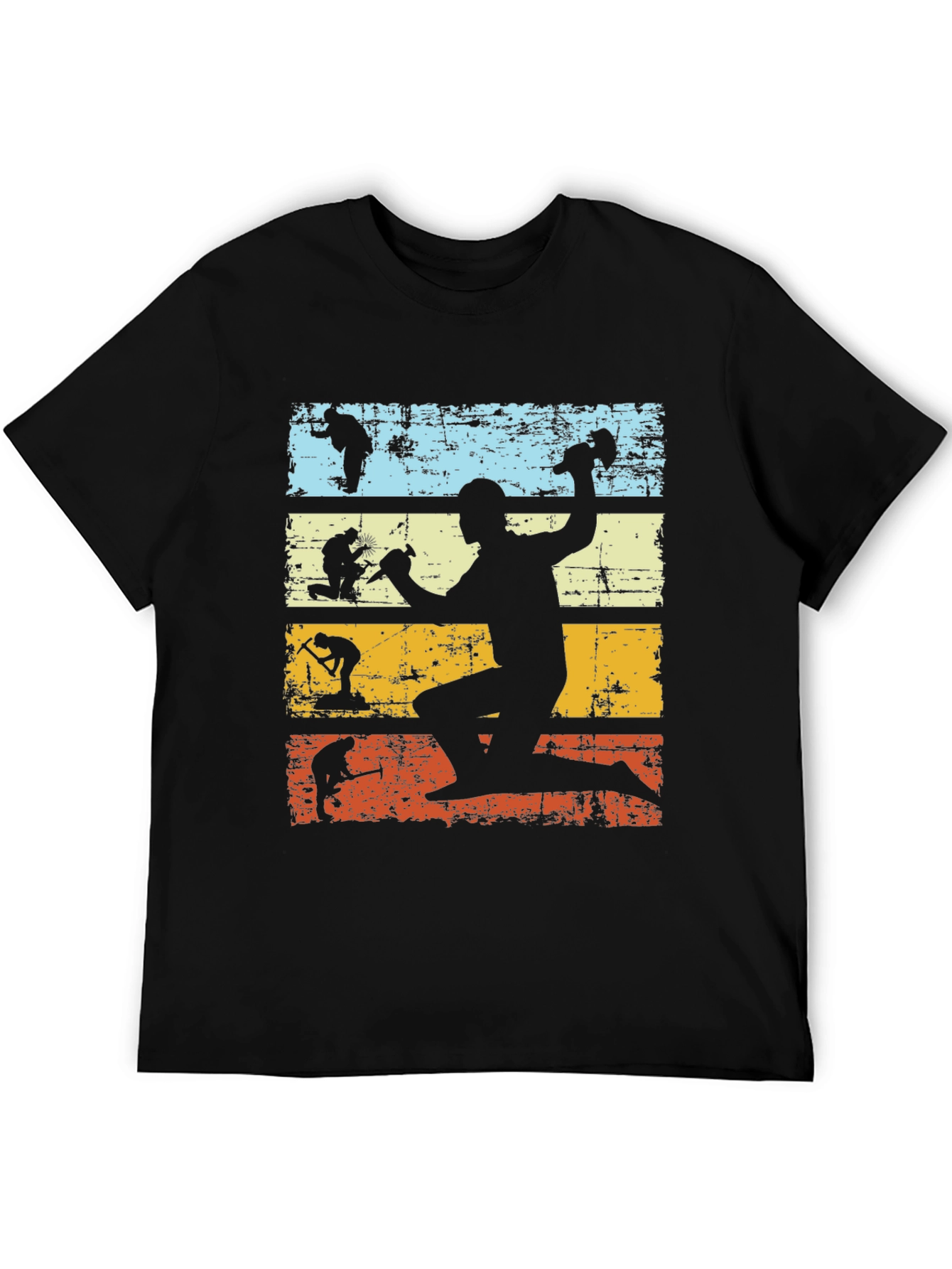 Retro Evolution Construction Worker Tee