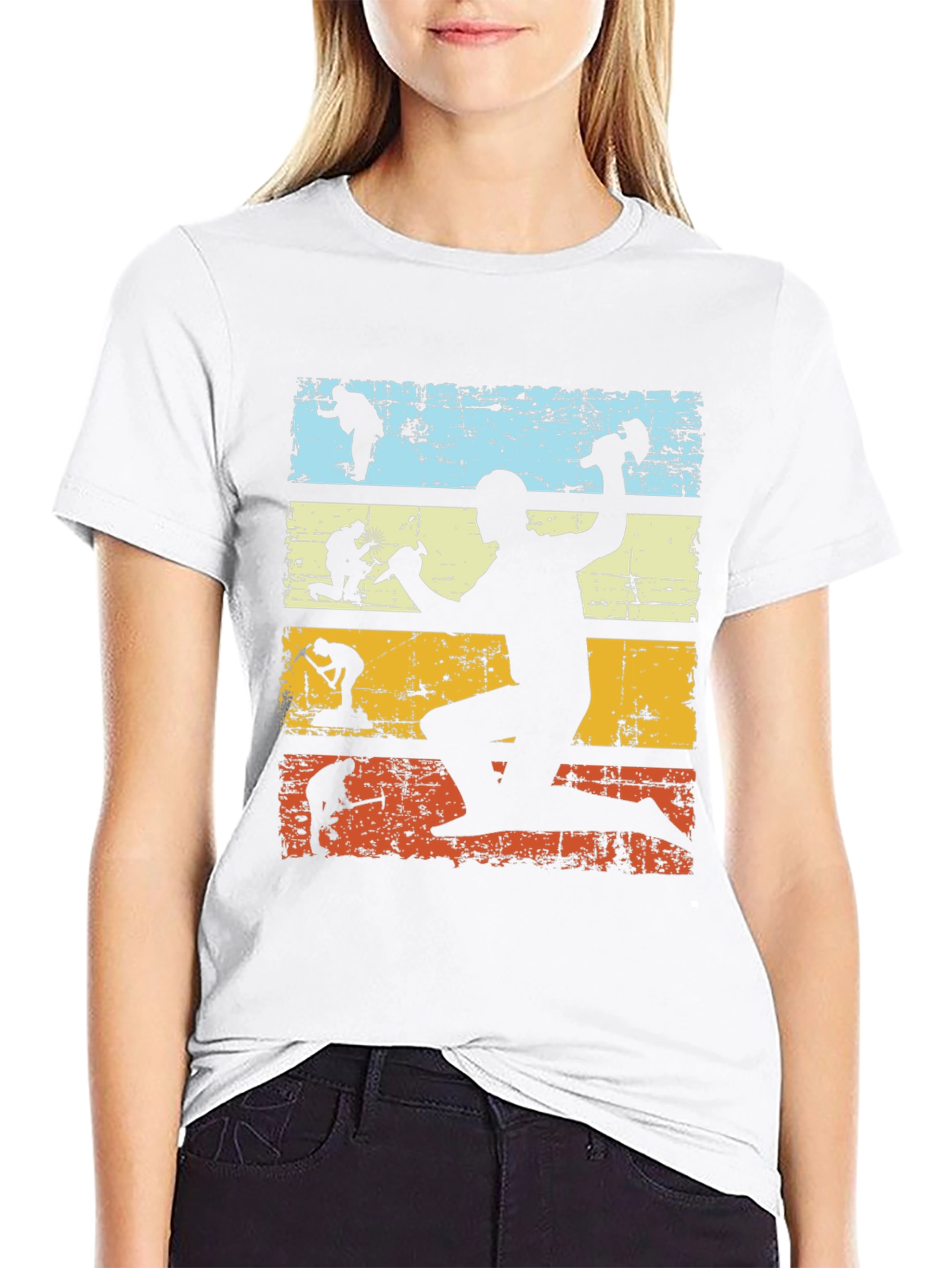 Retro Evolution Construction Worker Tee