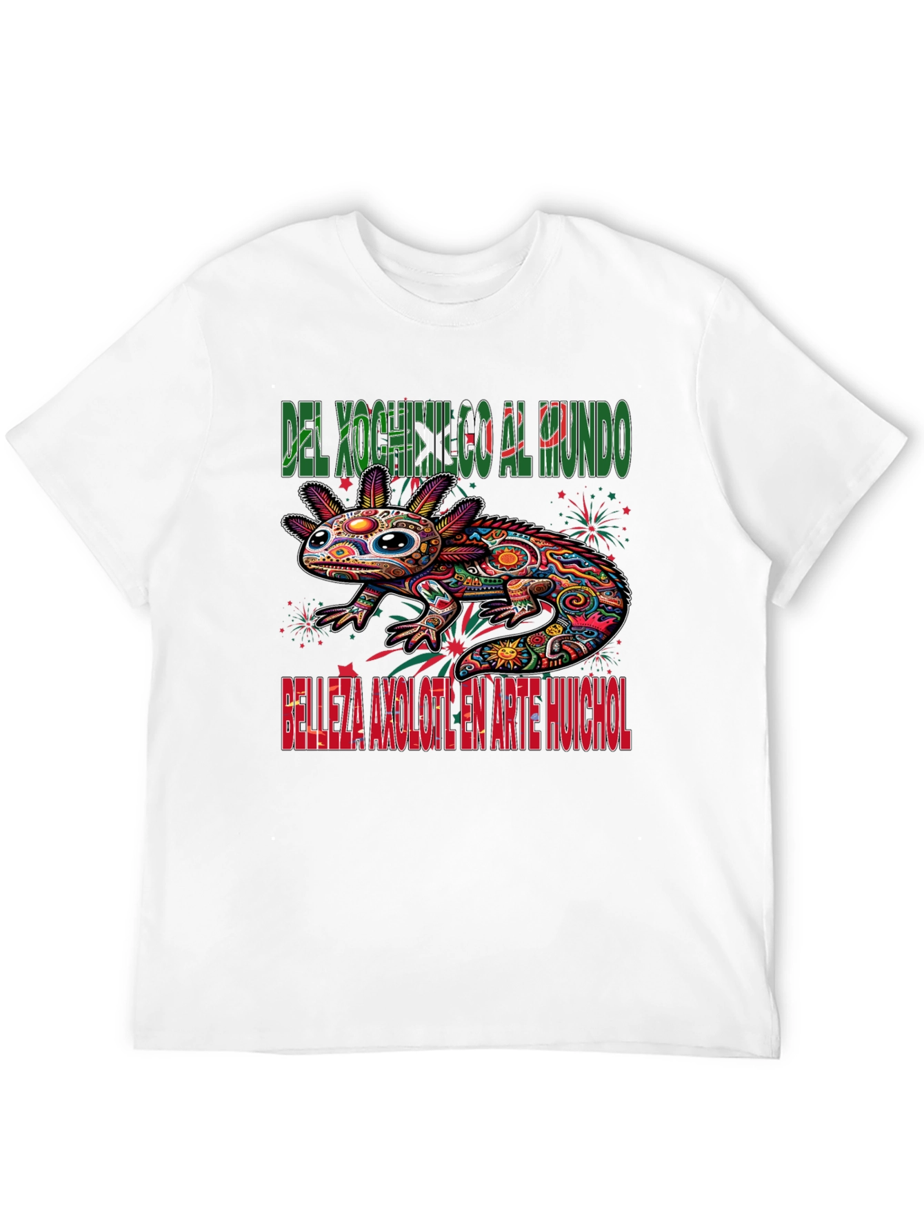 Axolotl Art T-Shirt - Xochimilco Pride