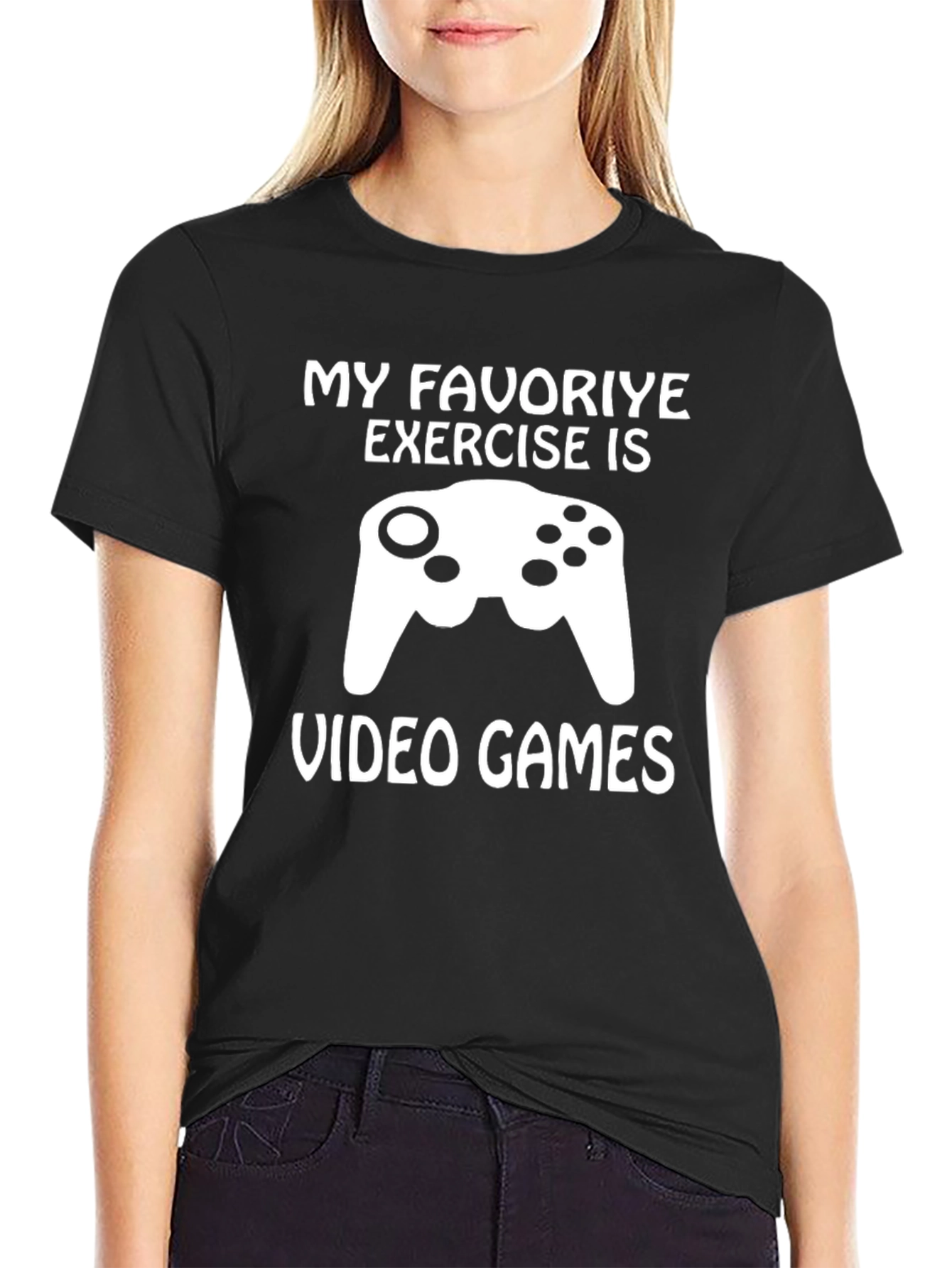 Funny Gamer T-Shirt: My Favorite Exercise Video Games