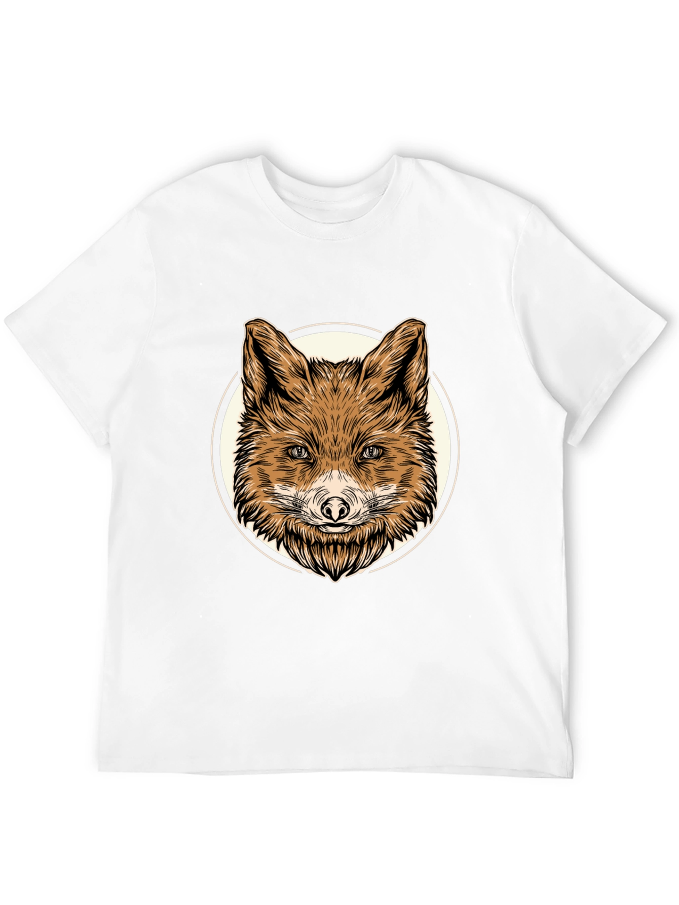 Fox Graphic Tee - Mens Black Cotton T-Shirt