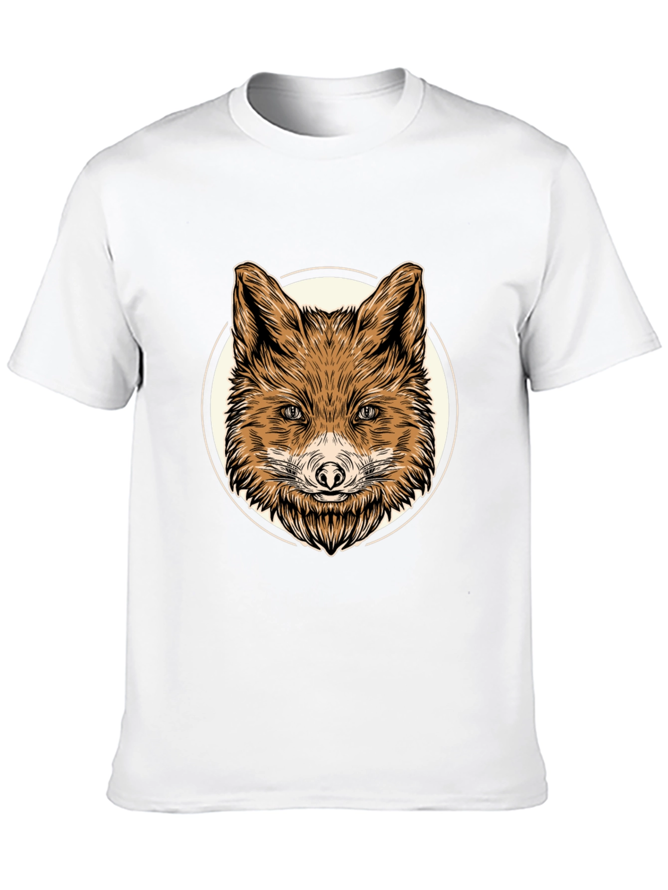 Fox Graphic Tee - Mens Black Cotton T-Shirt