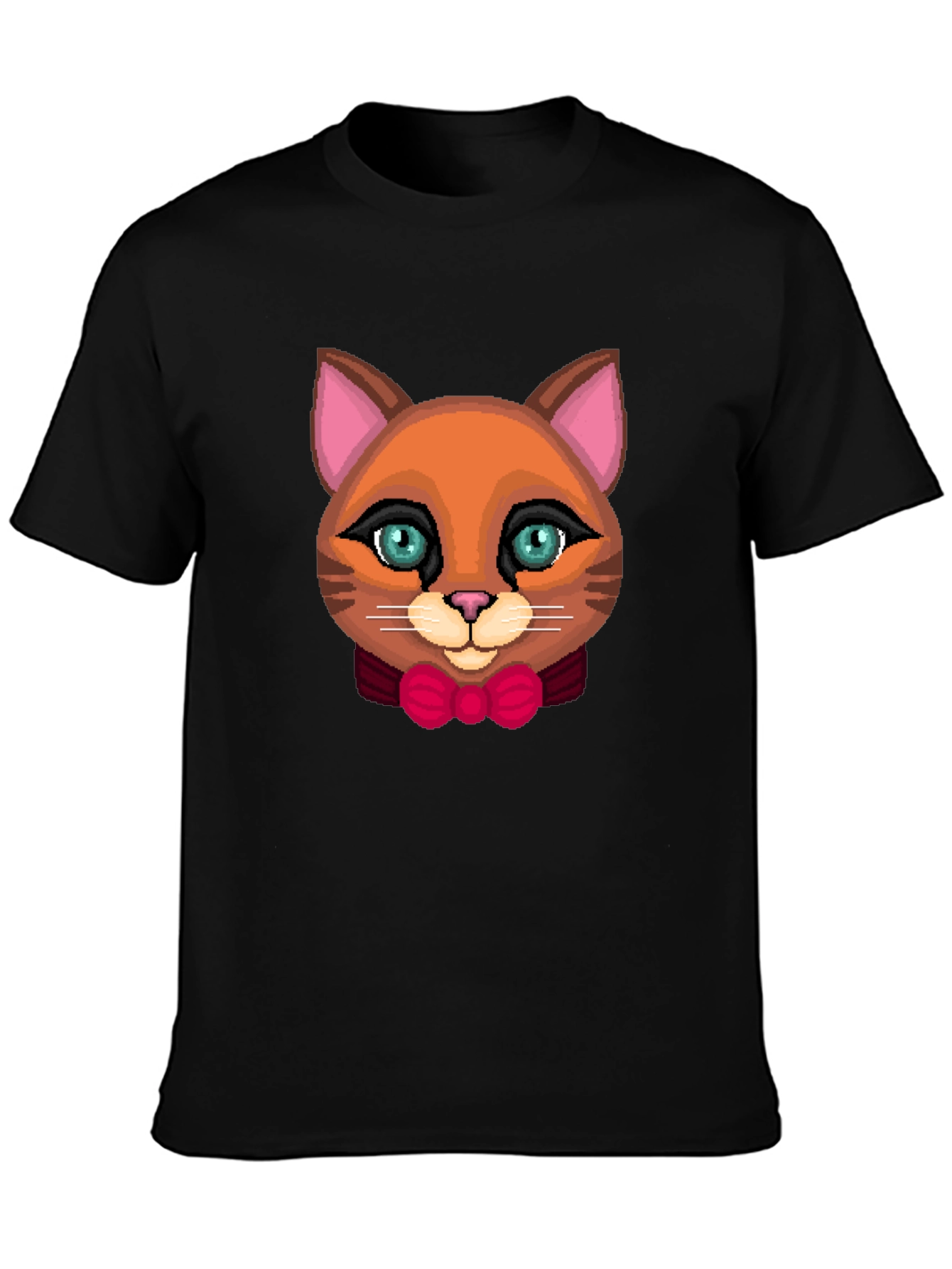 Cute Cat Bowtie Graphic Tee