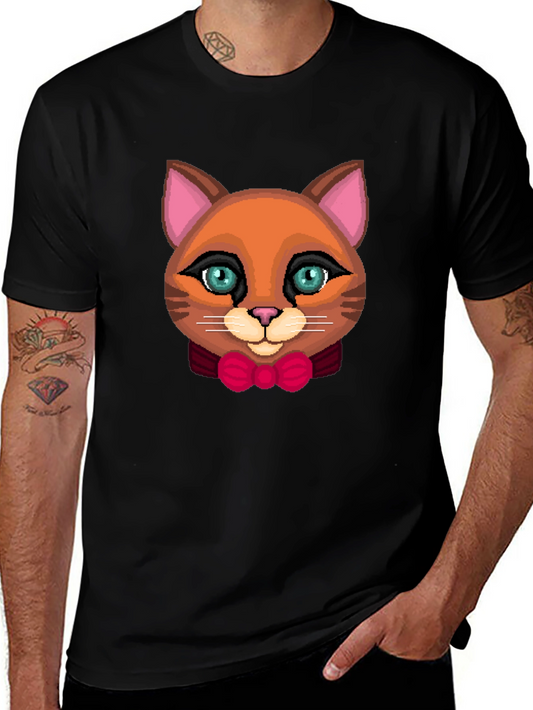 Cute Cat Bowtie Graphic Tee
