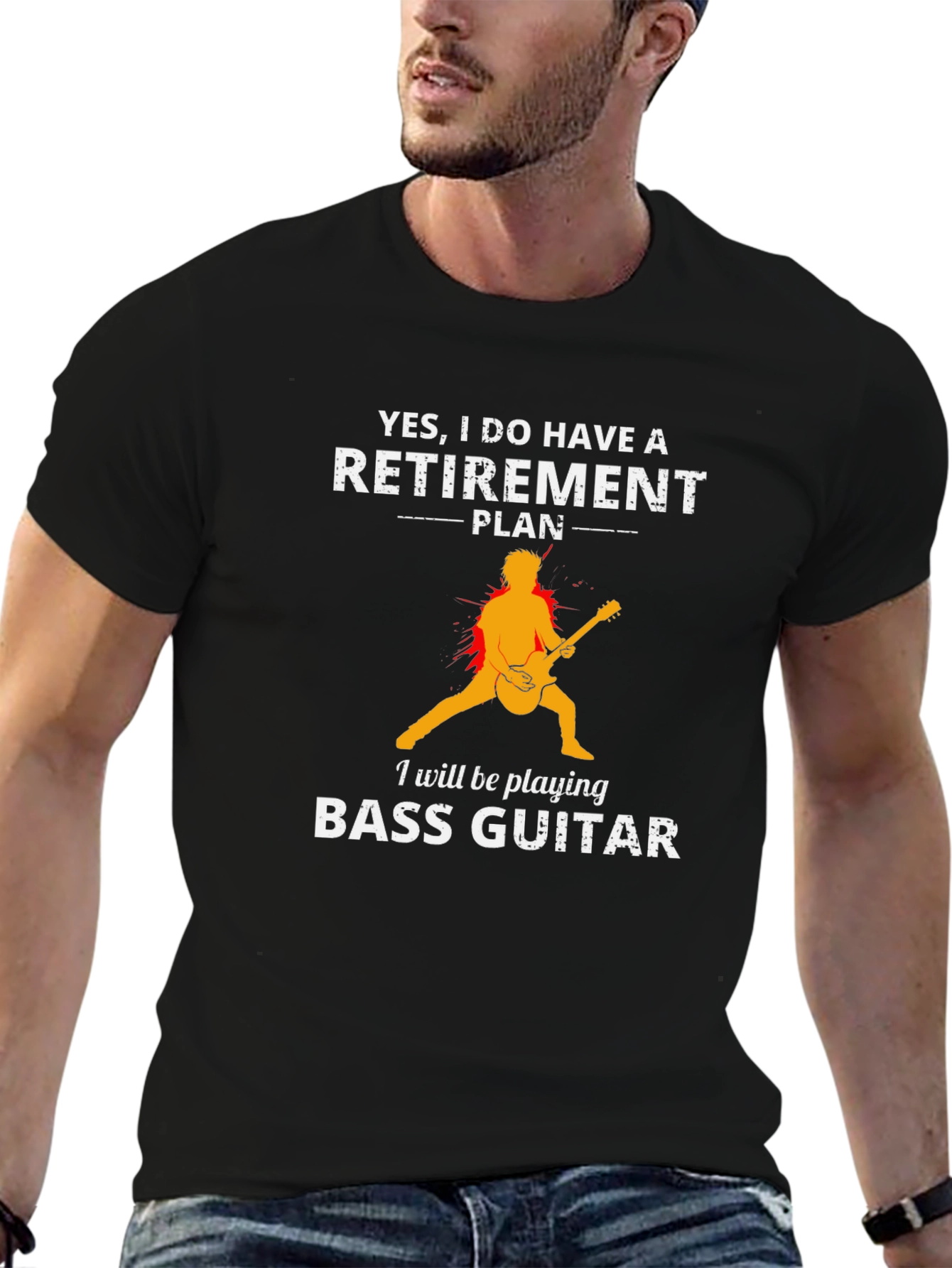 Retirement Plan Bass Guitar T-Shirt