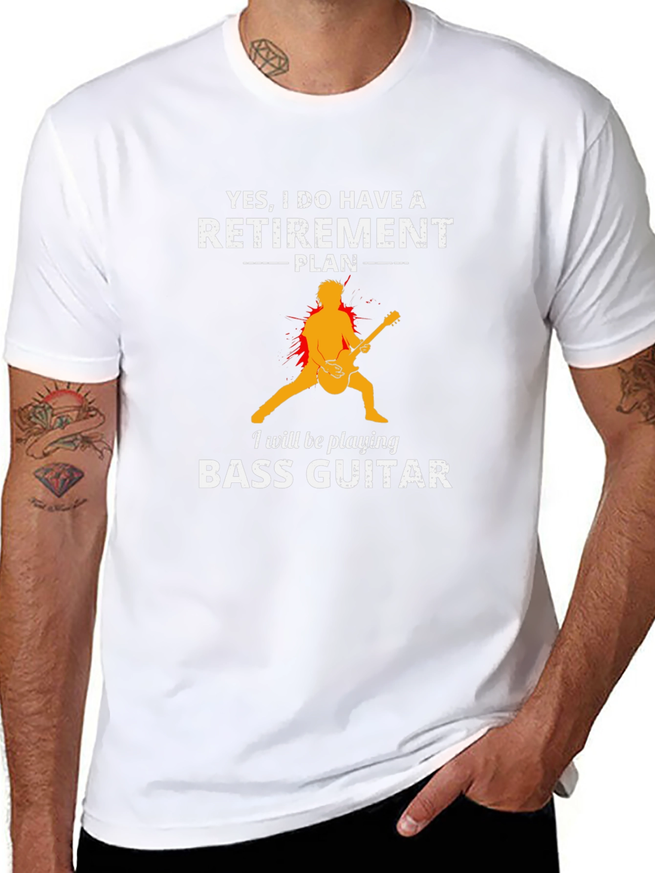 Retirement Plan Bass Guitar T-Shirt