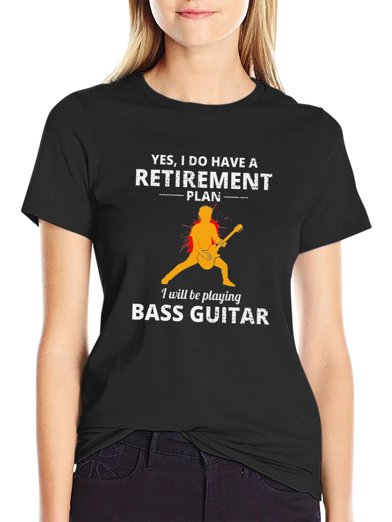 Retirement Plan Bass Guitar T-Shirt