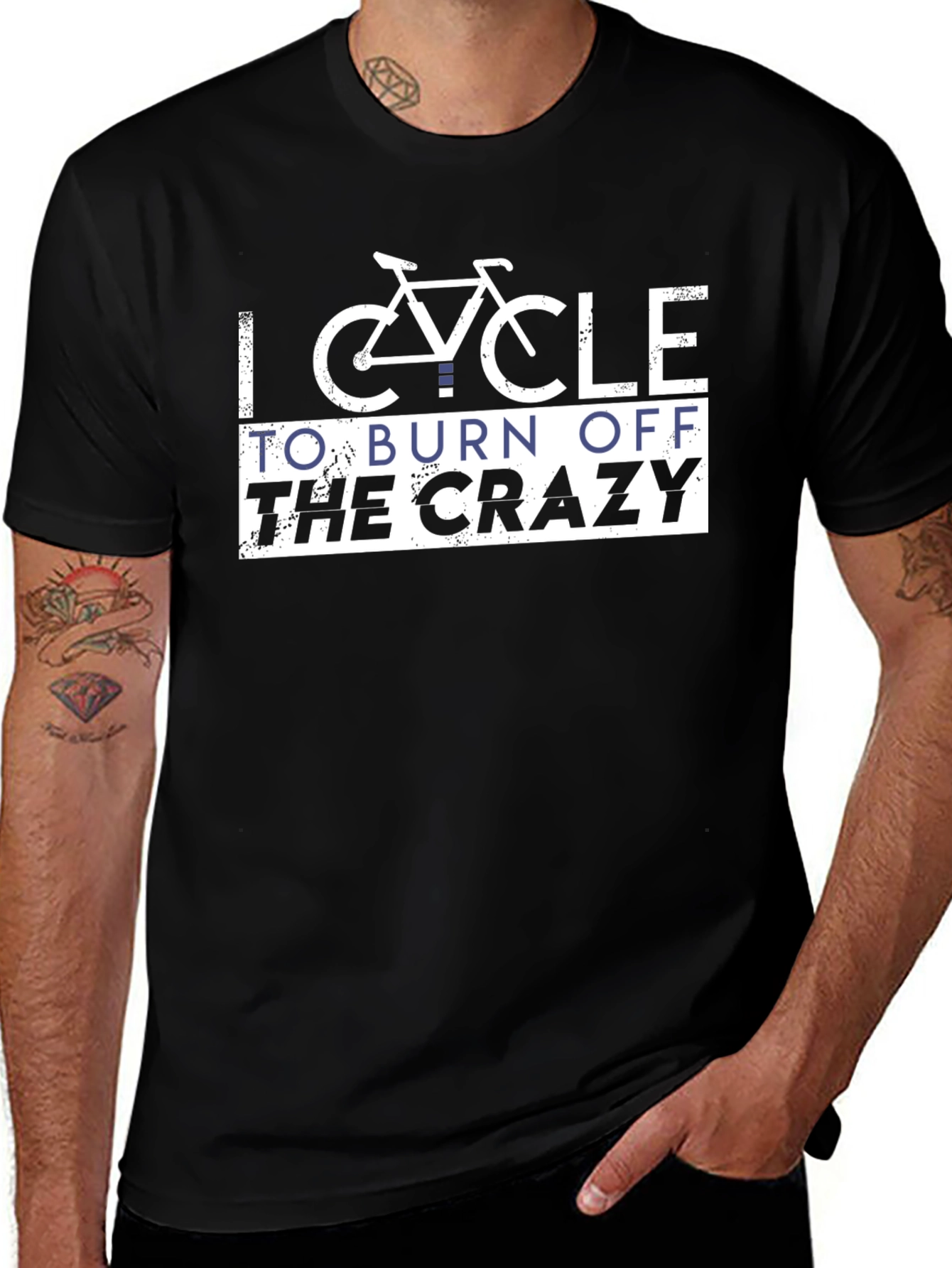 I Cycle To Burn Off The Crazy T-Shirt