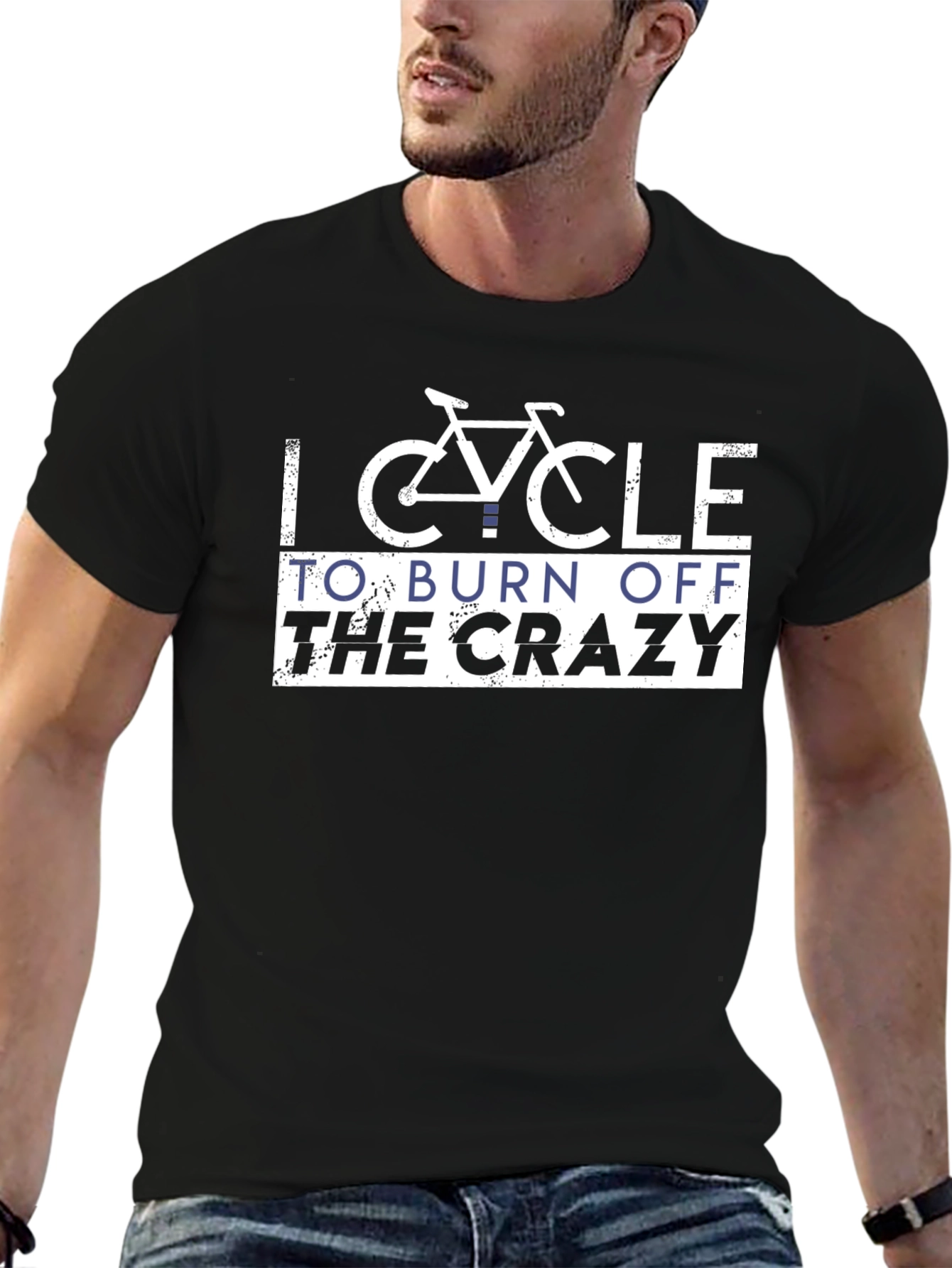 I Cycle To Burn Off The Crazy T-Shirt