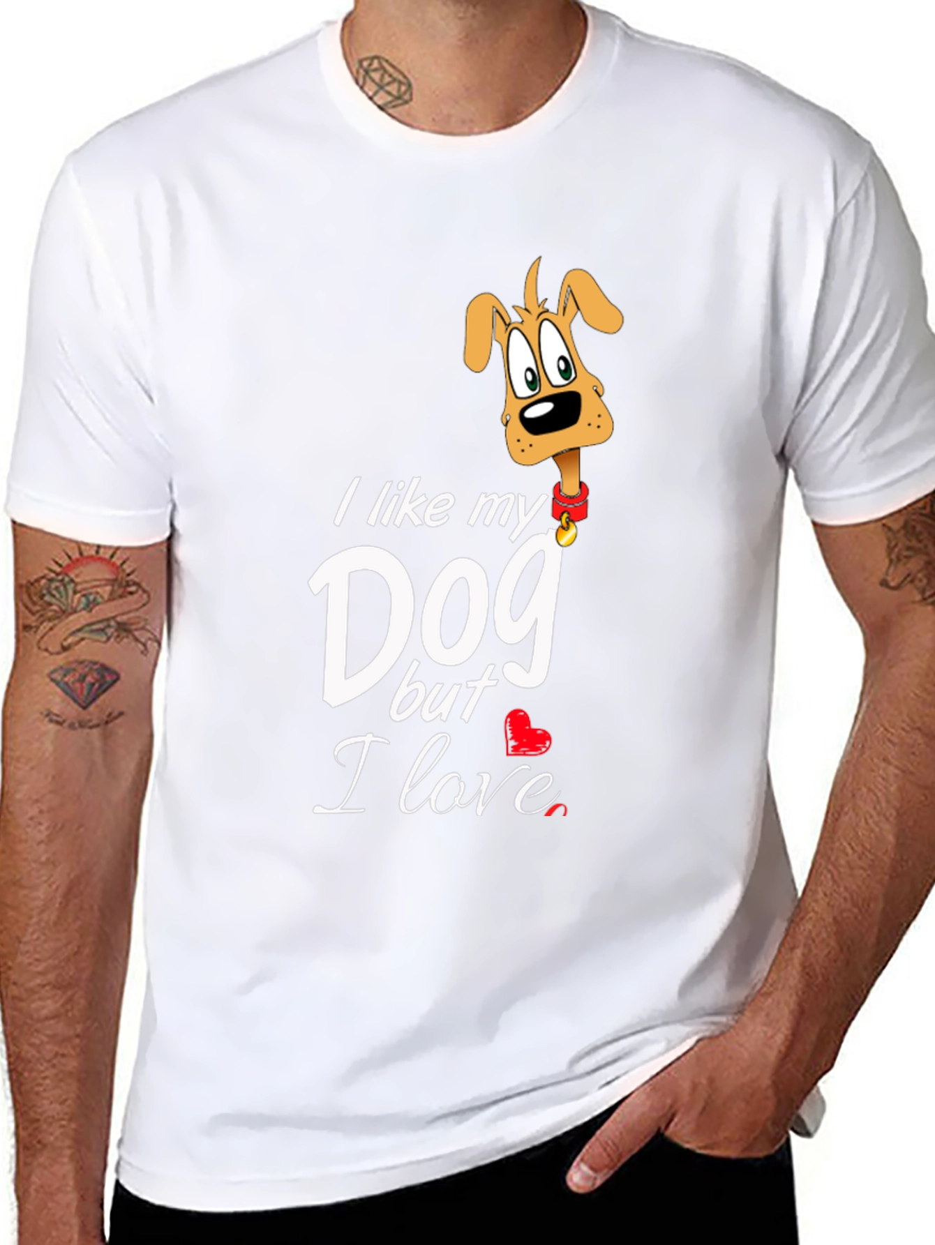 I Love My Dog Graphic T-Shirt