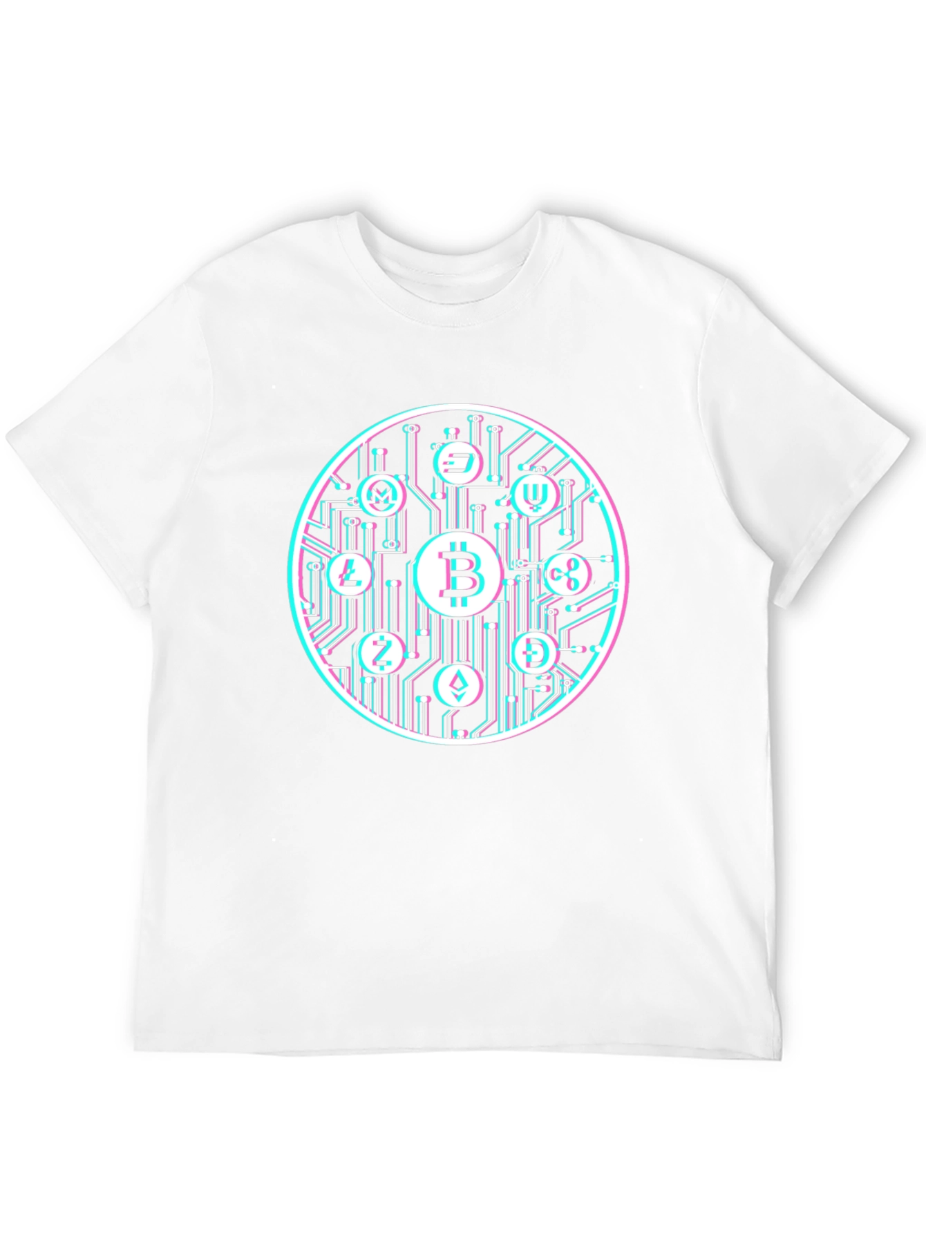 Bitcoin Crypto Currency Graphic Tee Black T-Shirt