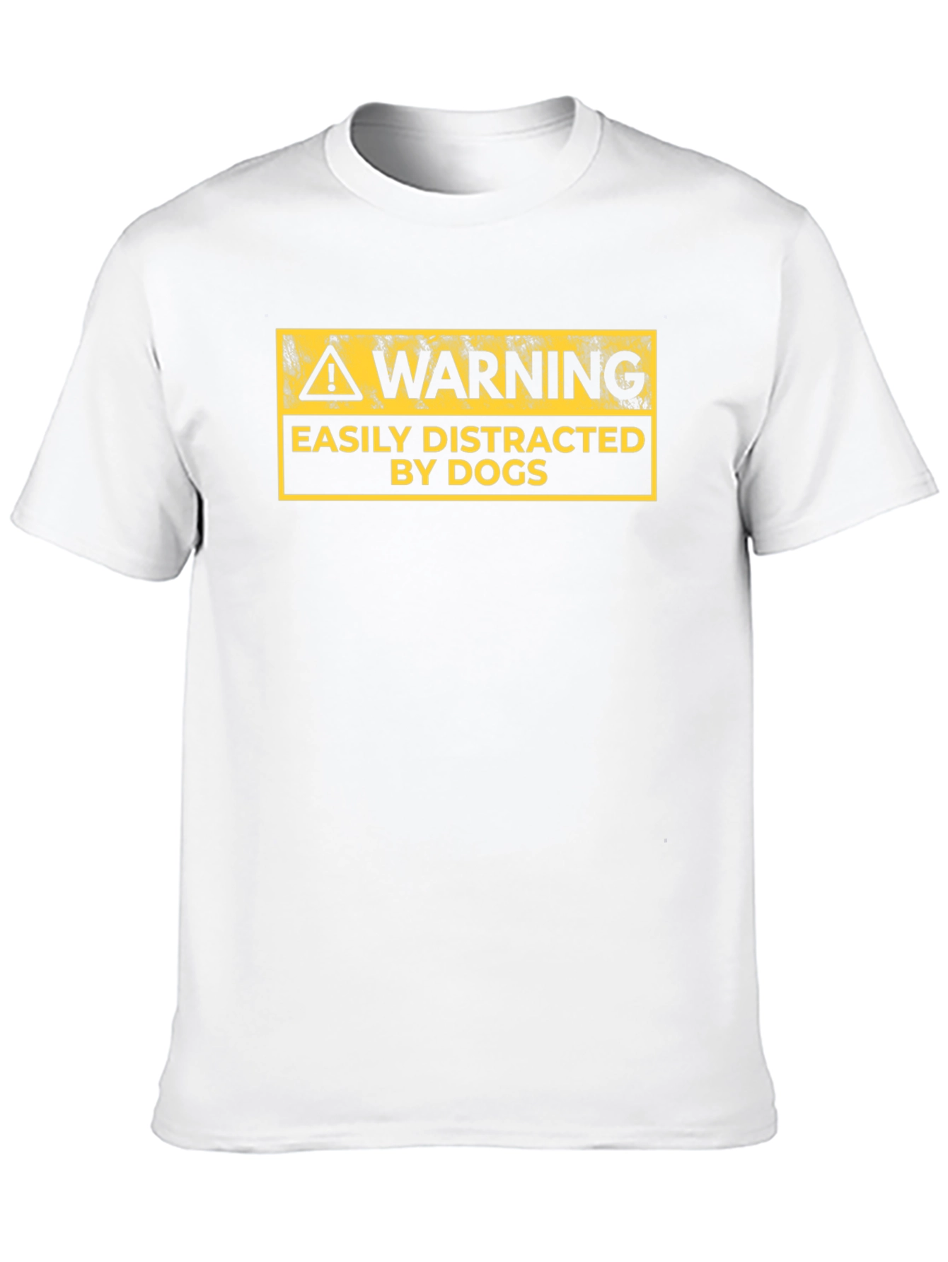 Warning Easily Distracted By Dogs Graphic Tee