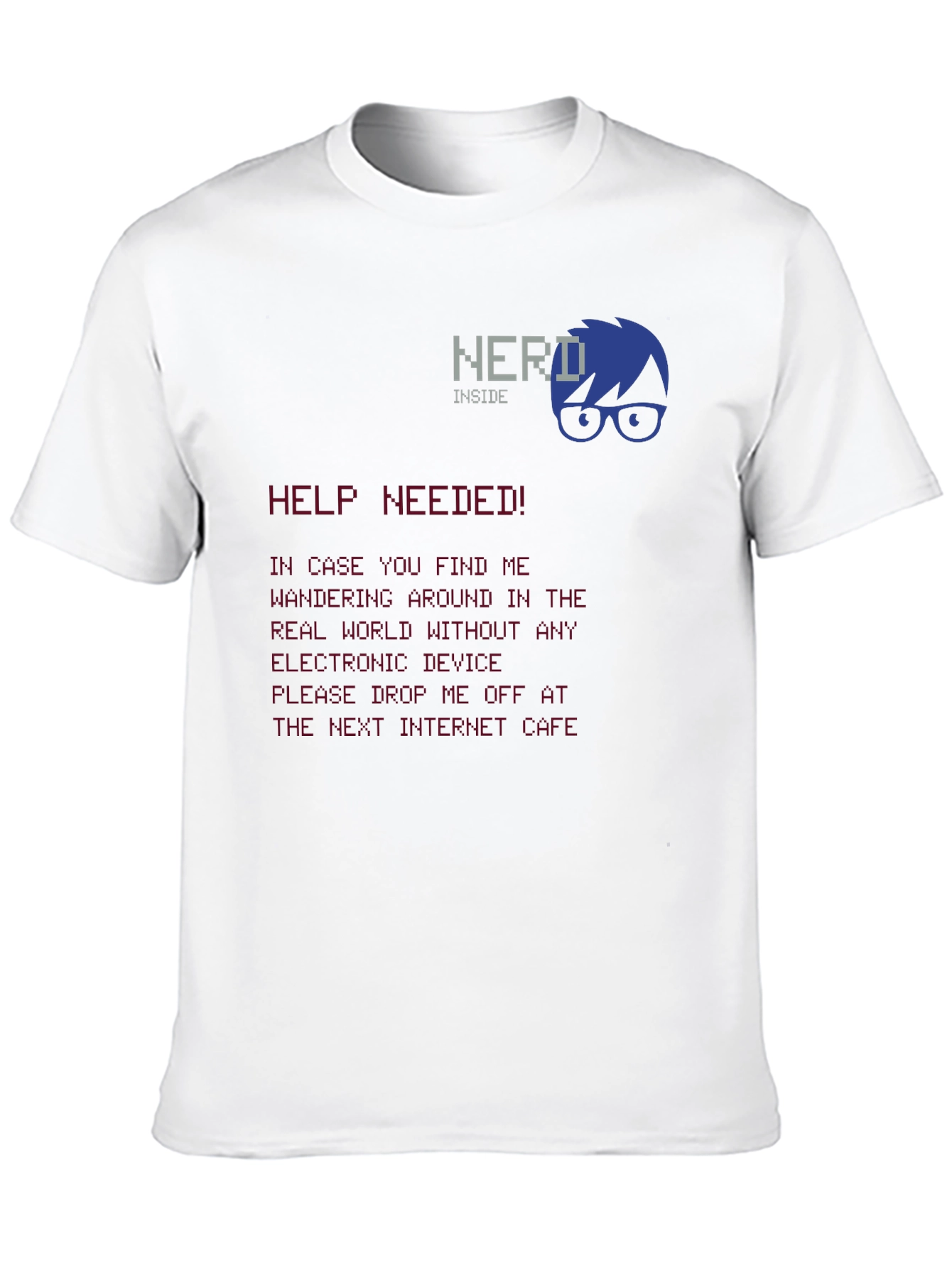 Nerd Inside Graphic Tee - Funny Geek T-Shirt