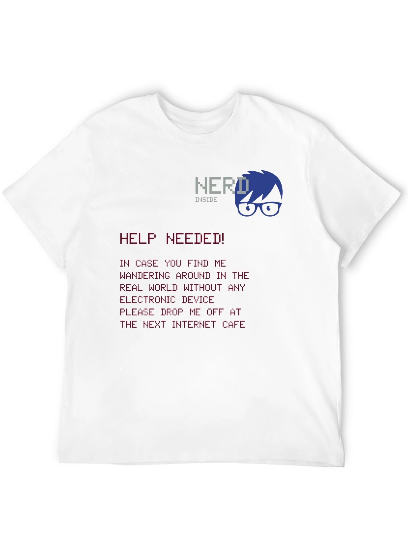 Nerd Inside Graphic Tee - Funny Geek T-Shirt