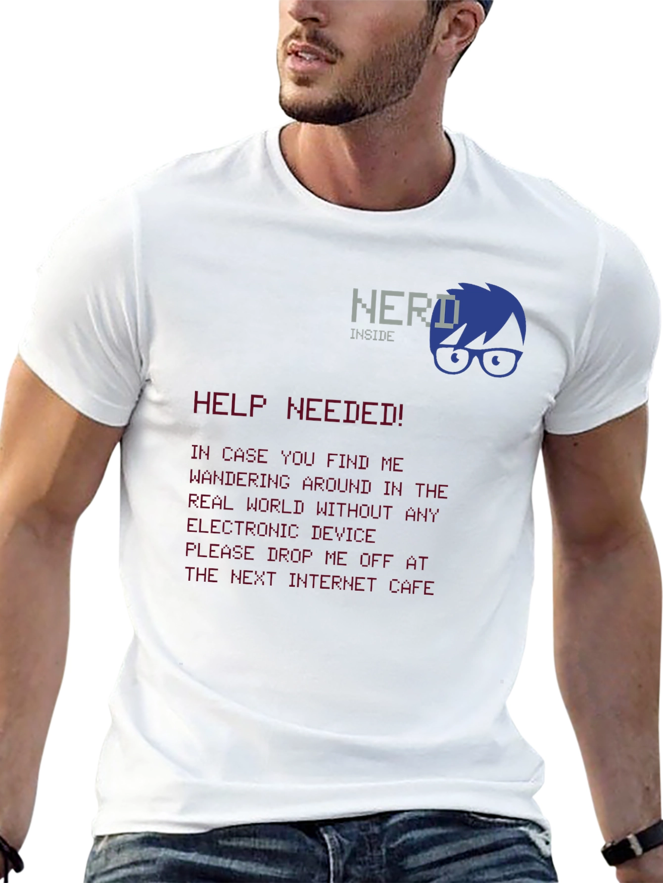 Nerd Inside Graphic Tee - Funny Geek T-Shirt