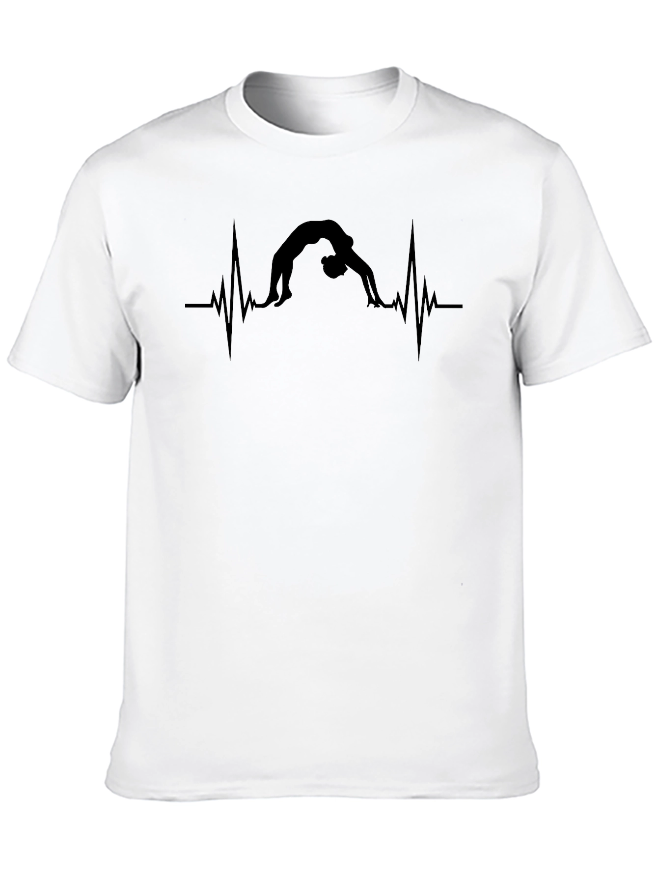 Yoga Heartbeat T-Shirt - Black
