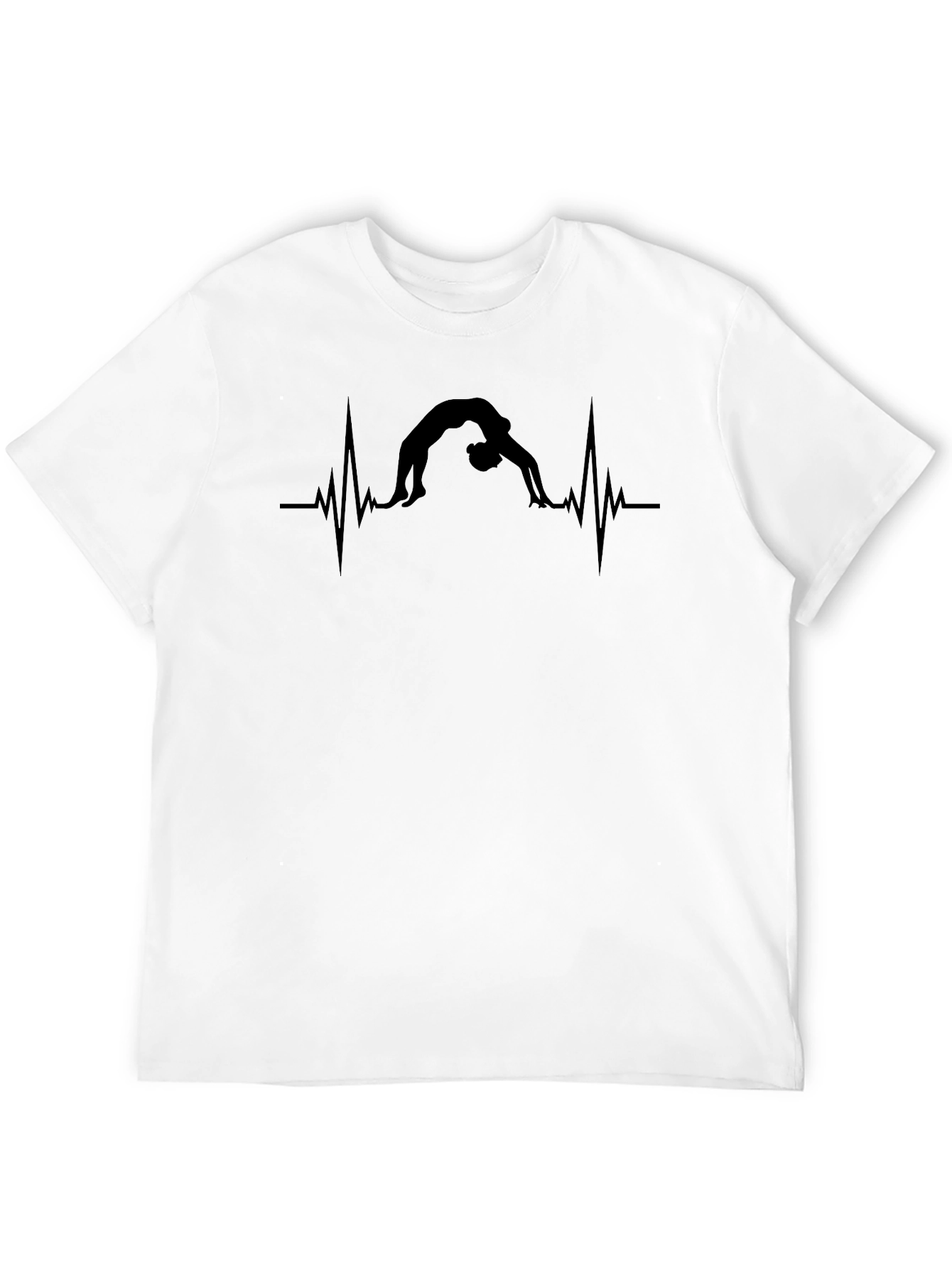 Yoga Heartbeat T-Shirt - Black