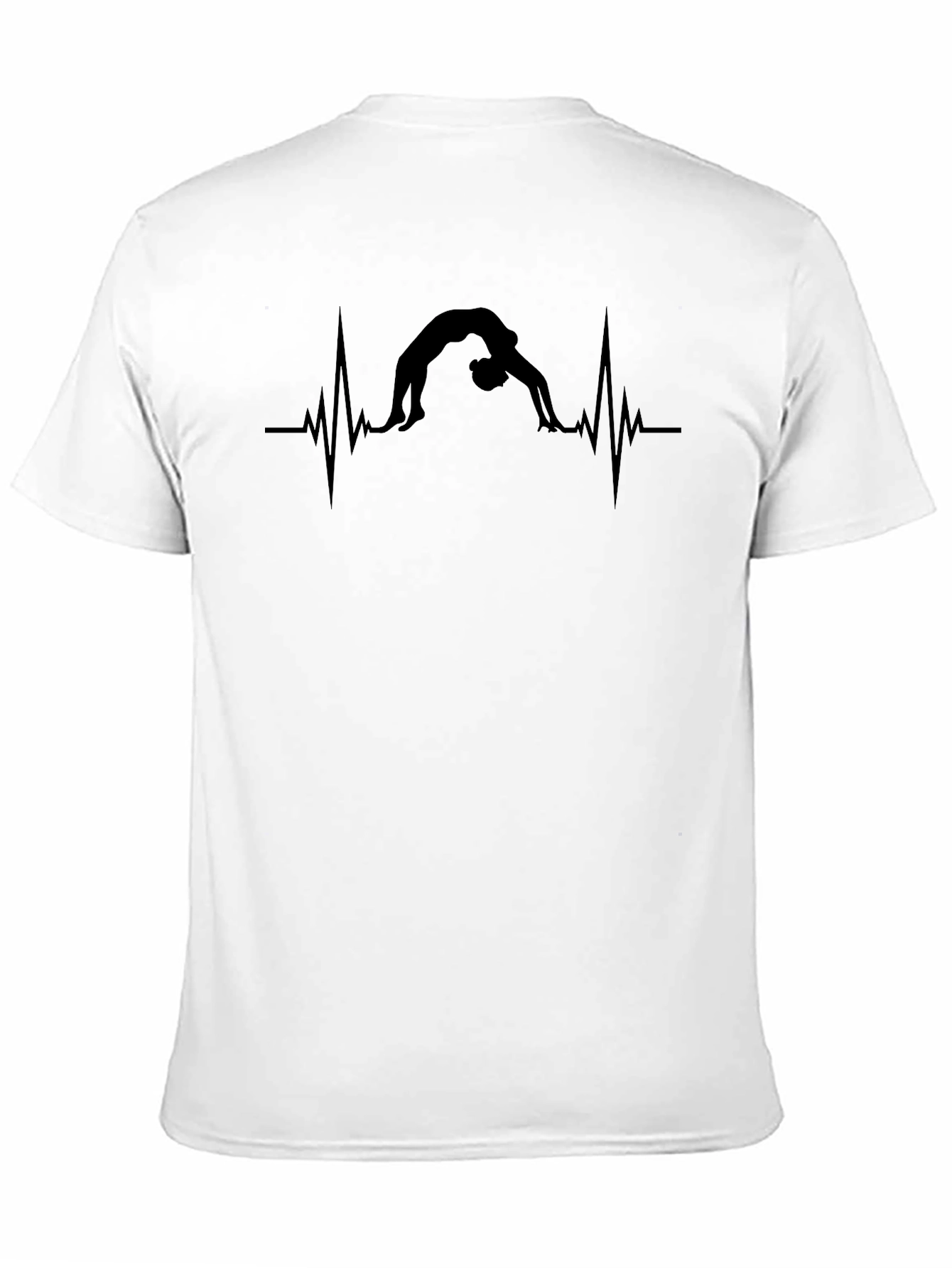 Yoga Heartbeat T-Shirt - Black