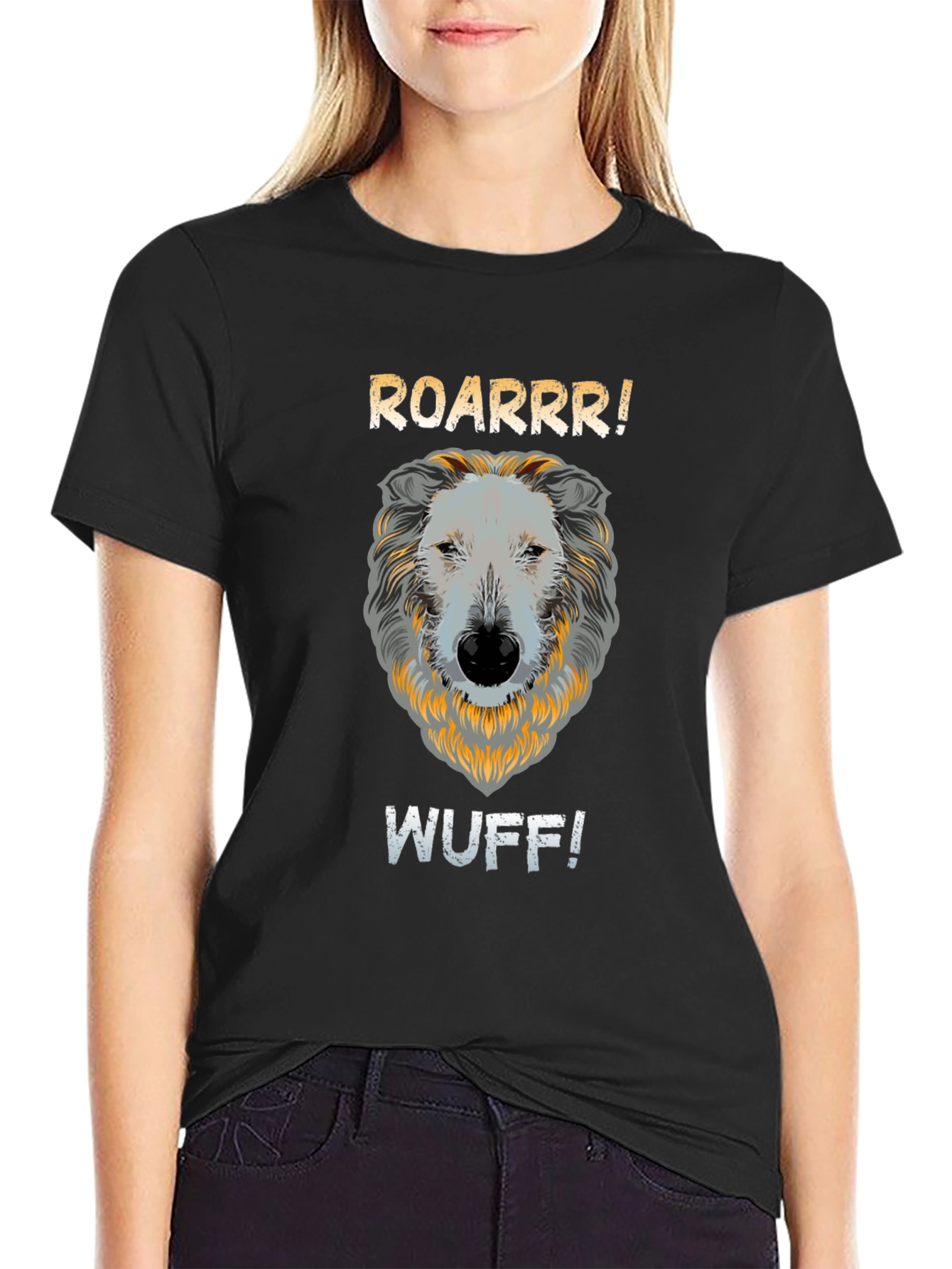 Roarrr! Wuff! Dog T-Shirt - Funny Animal Tee