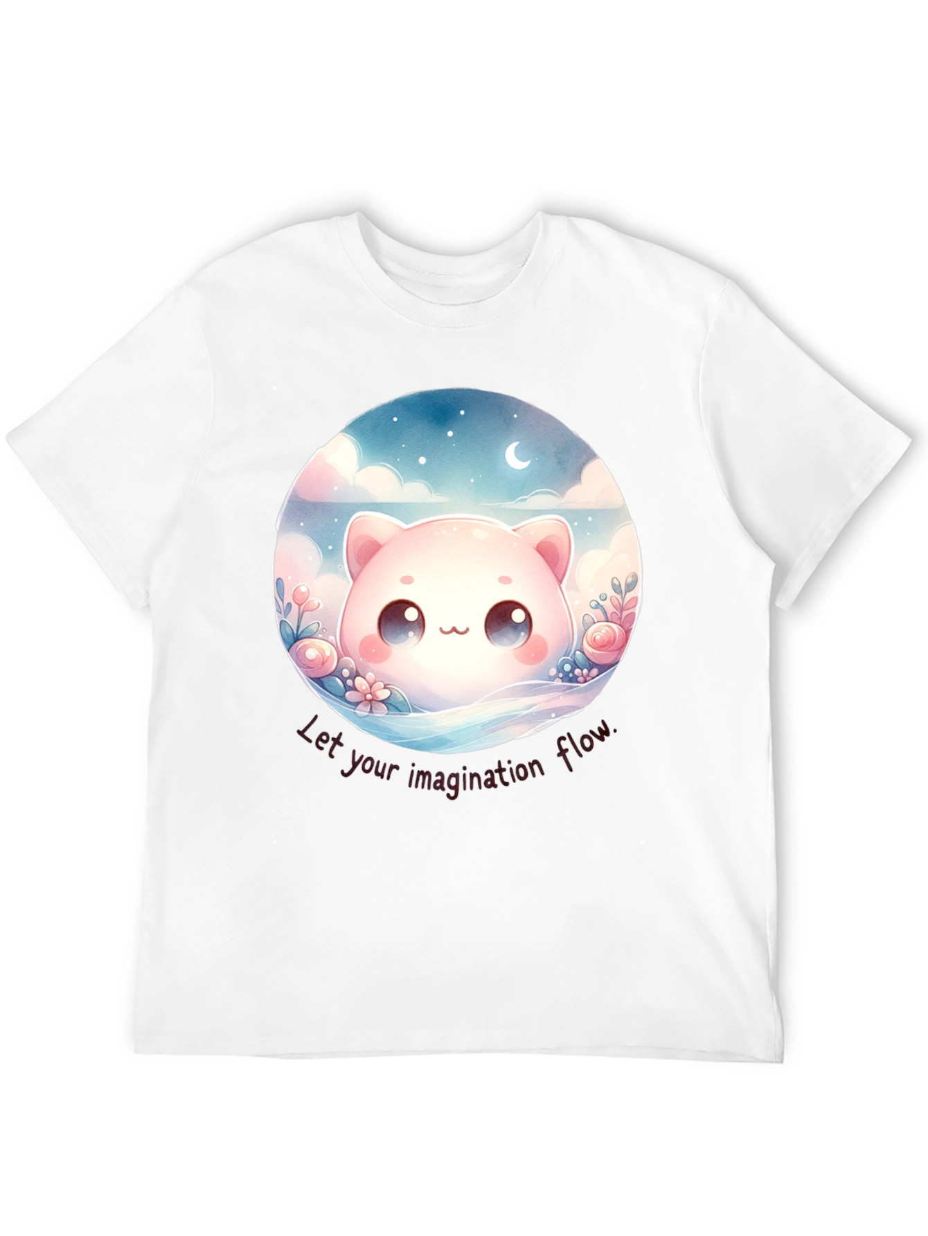 Cute Kawaii Cat Imagination T-Shirt