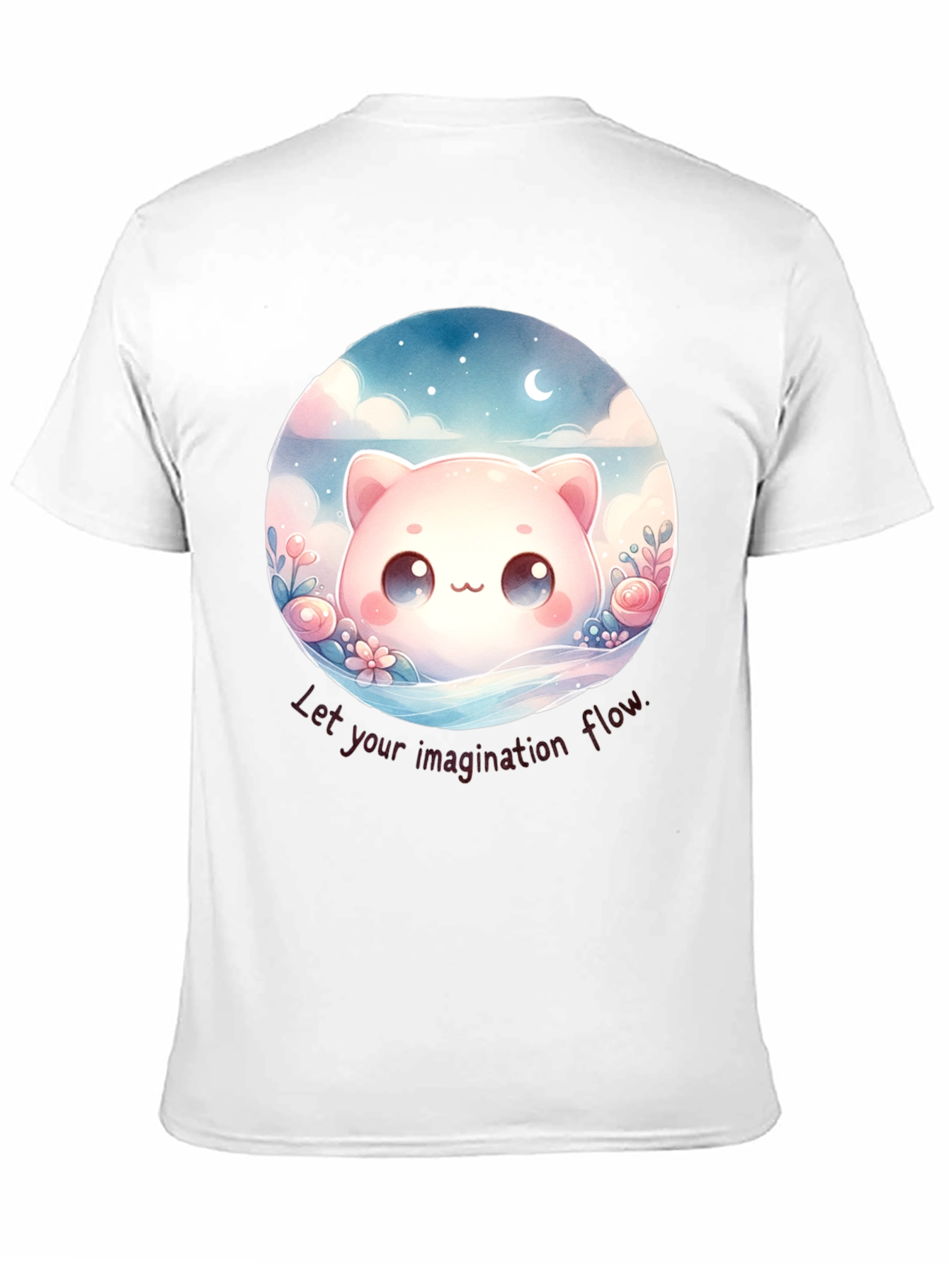 Cute Kawaii Cat Imagination T-Shirt