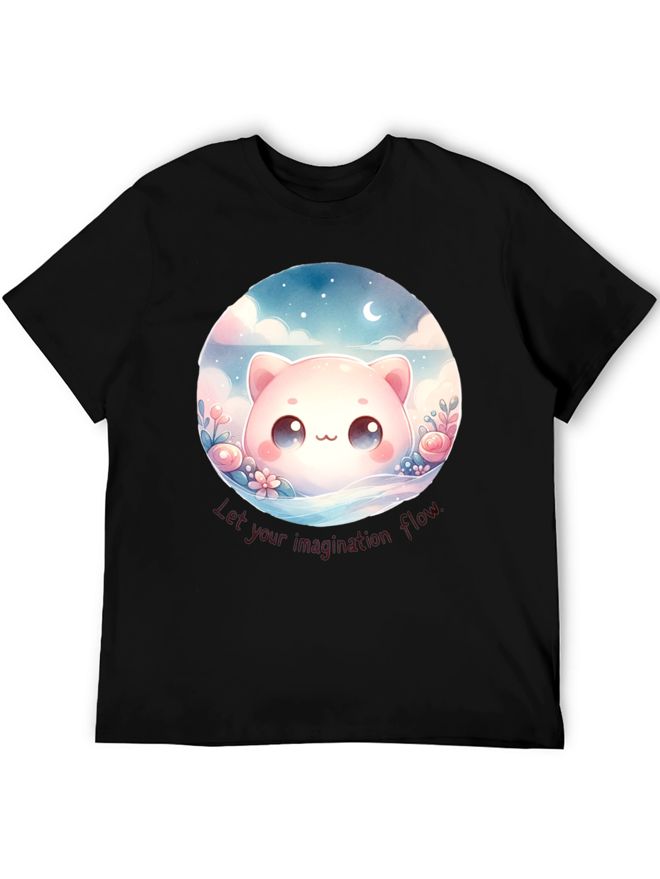 Cute Kawaii Cat Imagination T-Shirt