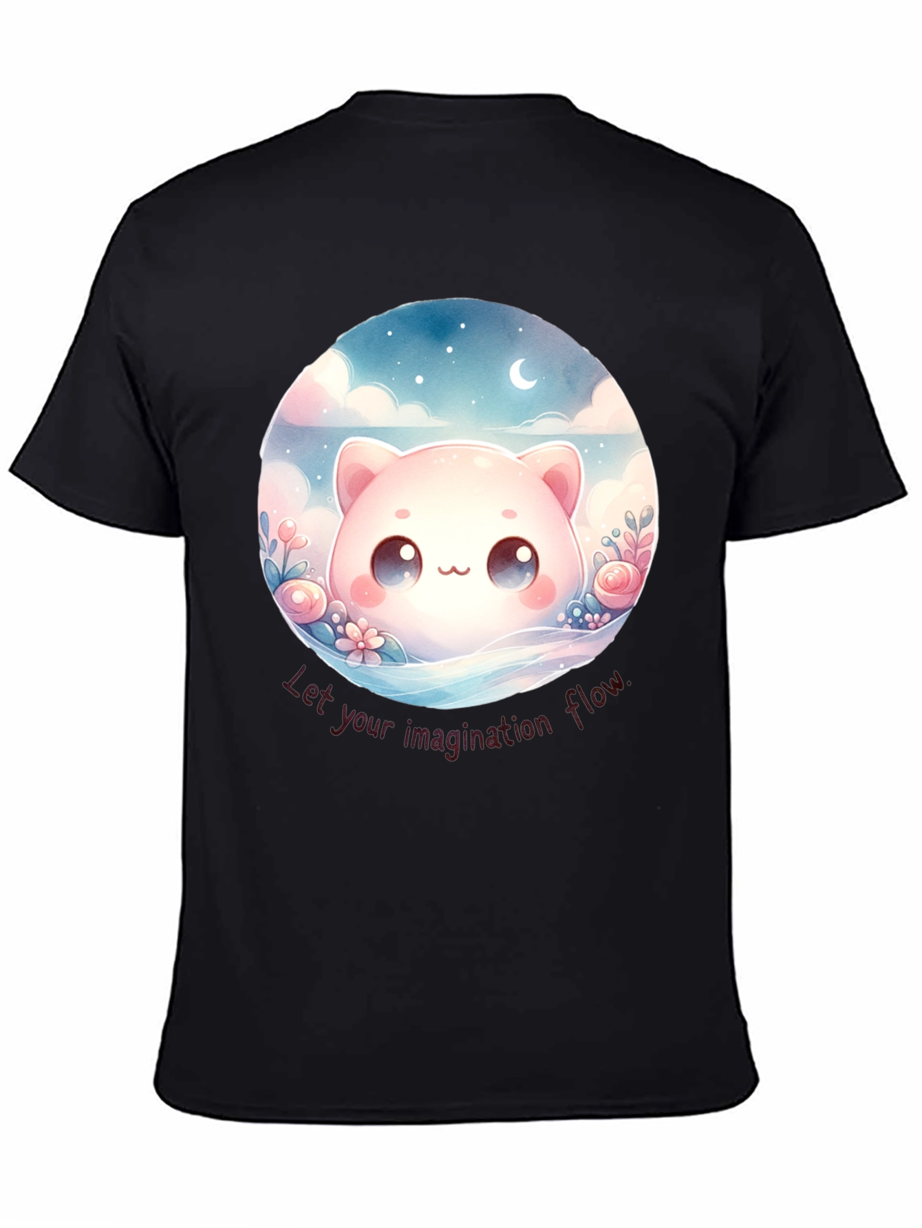 Cute Kawaii Cat Imagination T-Shirt