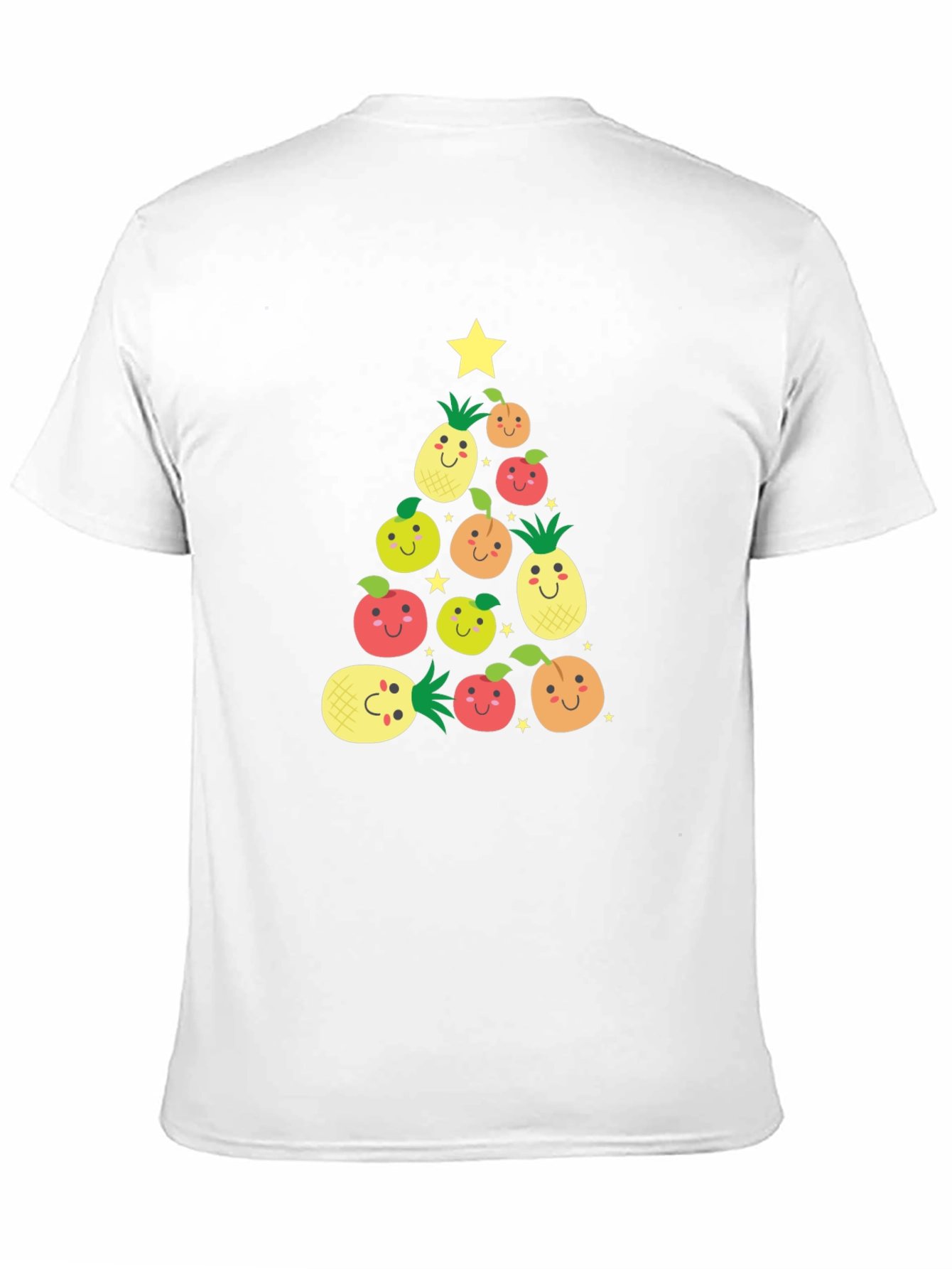 Festive Fruit Christmas Tree Graphic Tee