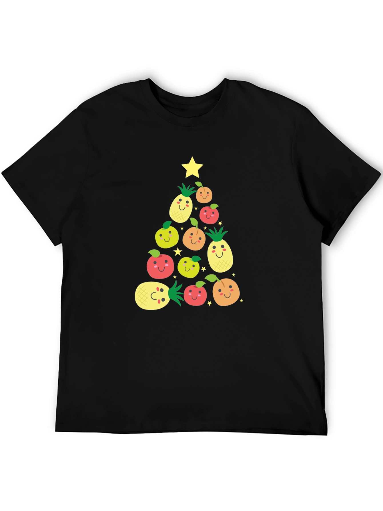 Festive Fruit Christmas Tree Graphic Tee